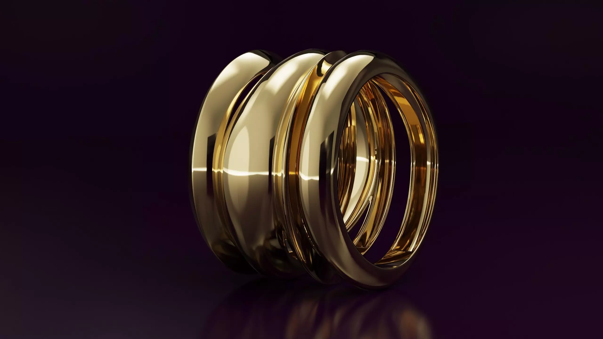 free form ring N23 3D print model_0