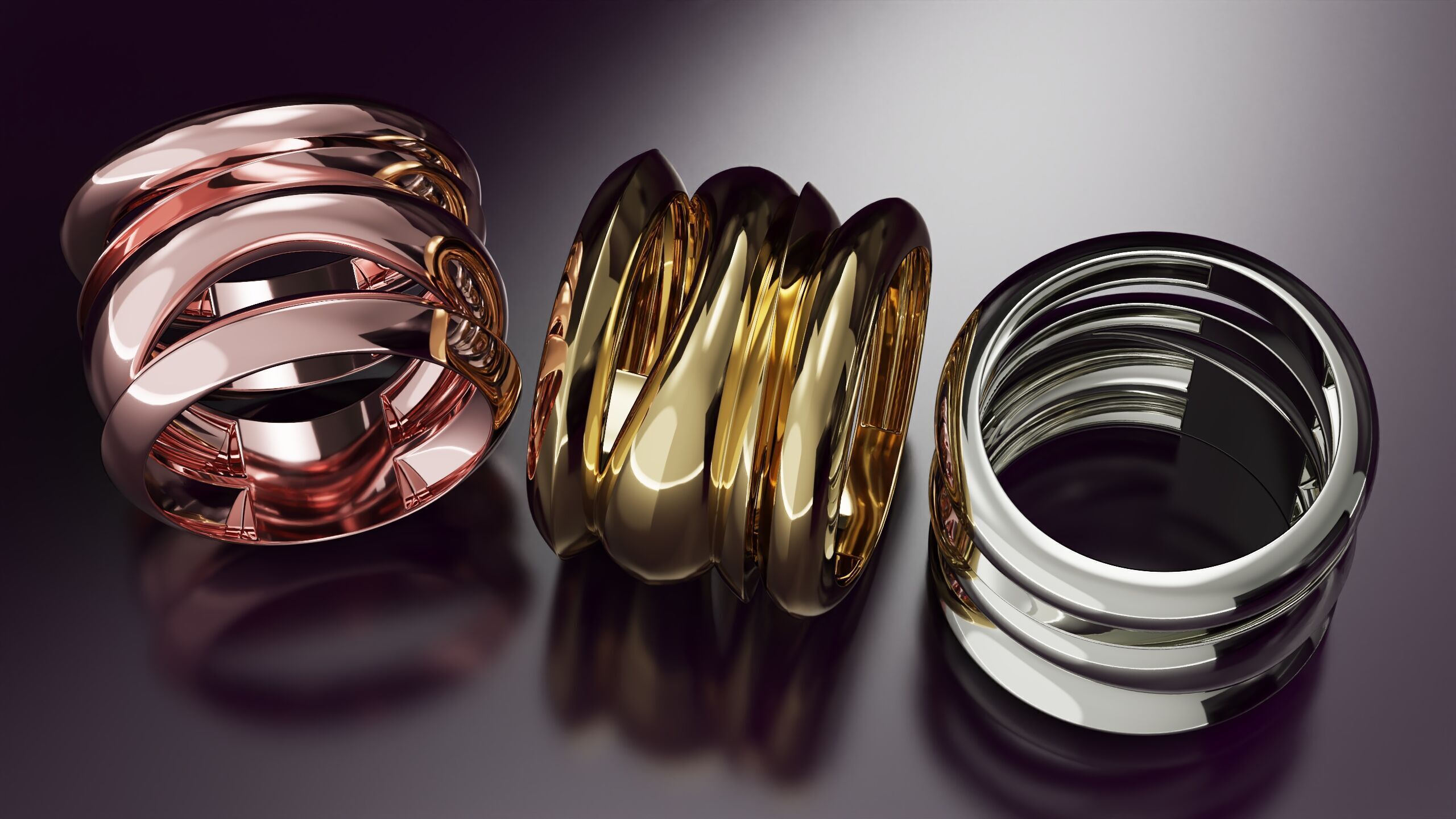 free form ring N23 3D print model_4