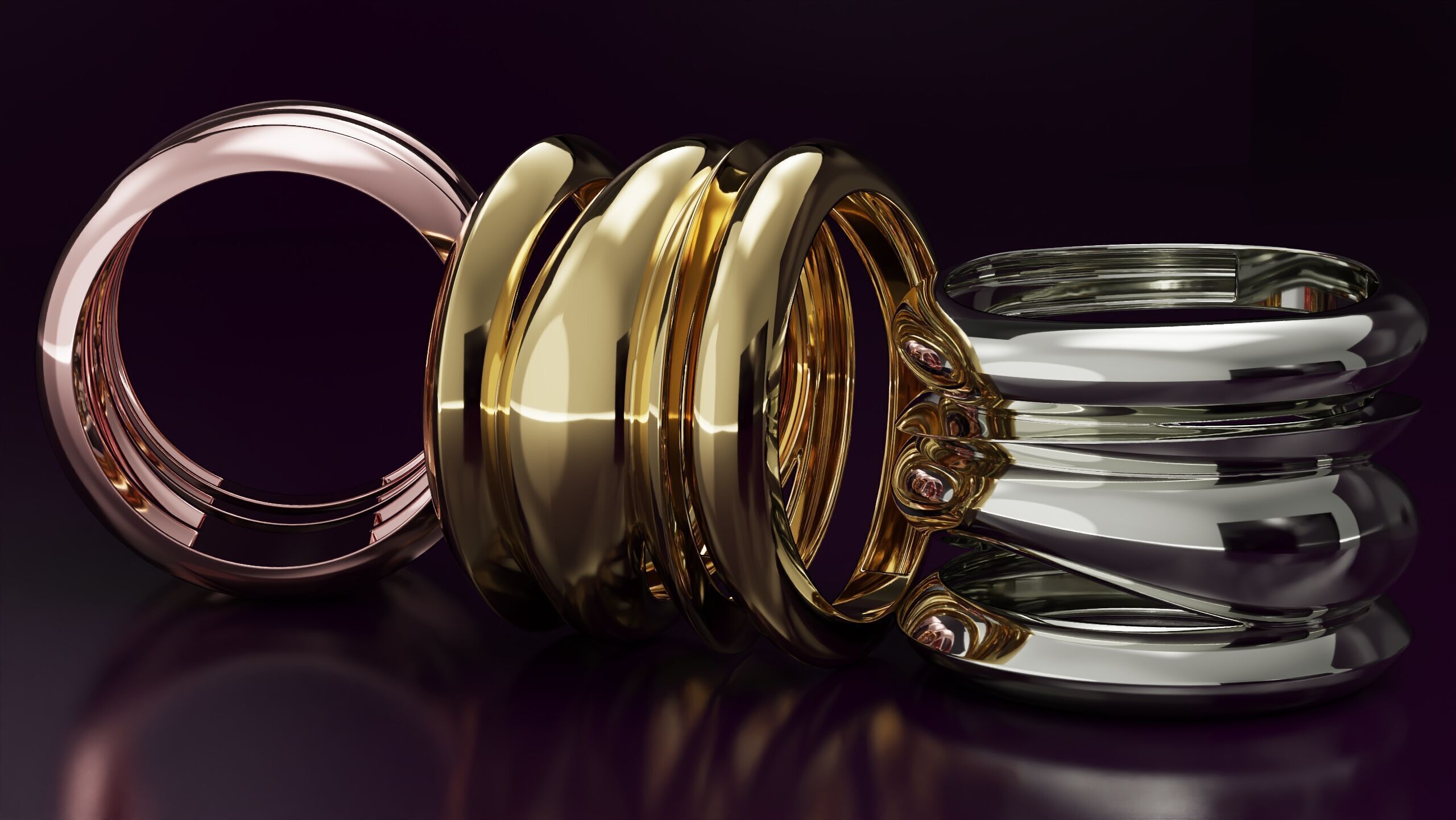 free form ring N23 3D print model_3