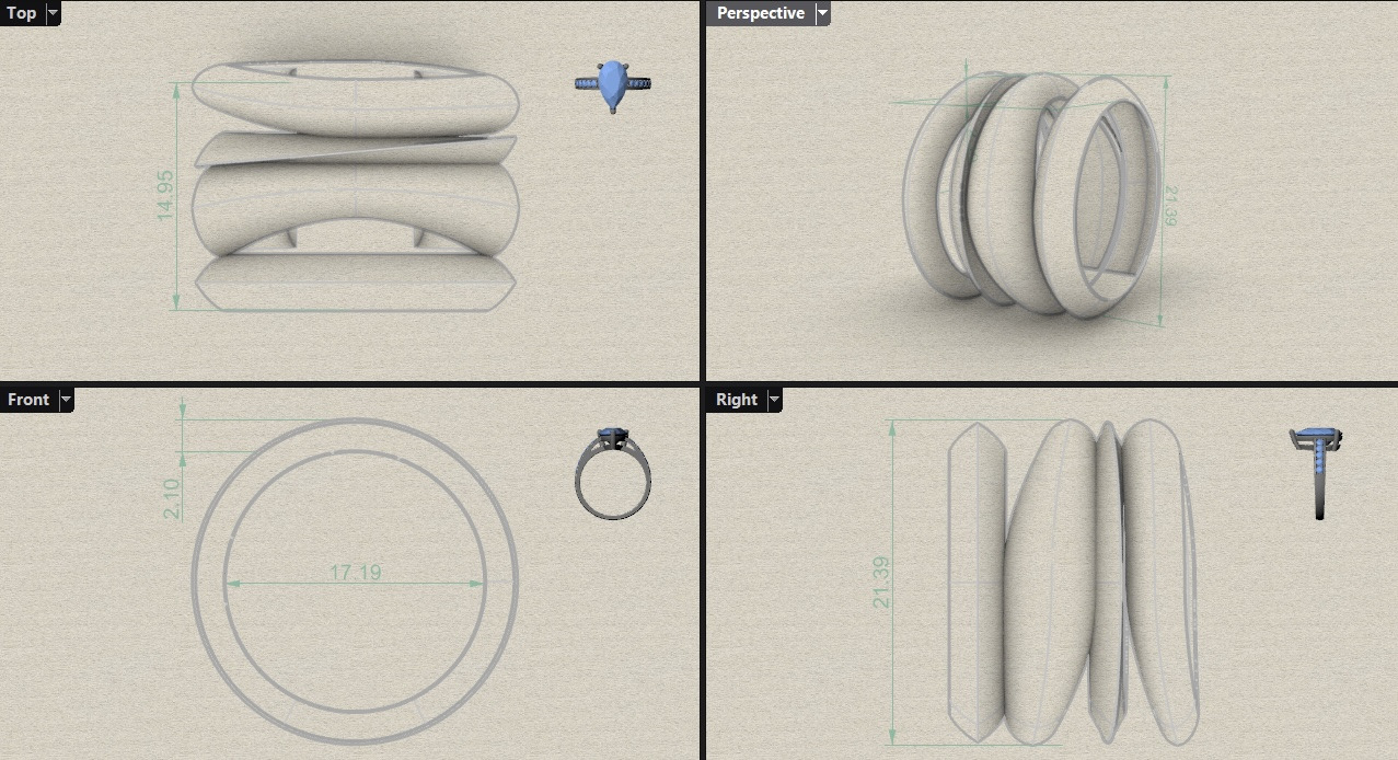 free form ring N23 3D print model_9
