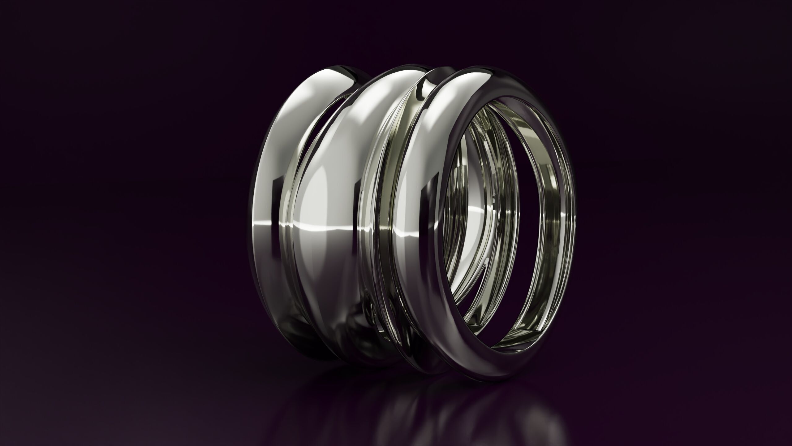 free form ring N23 3D print model_1