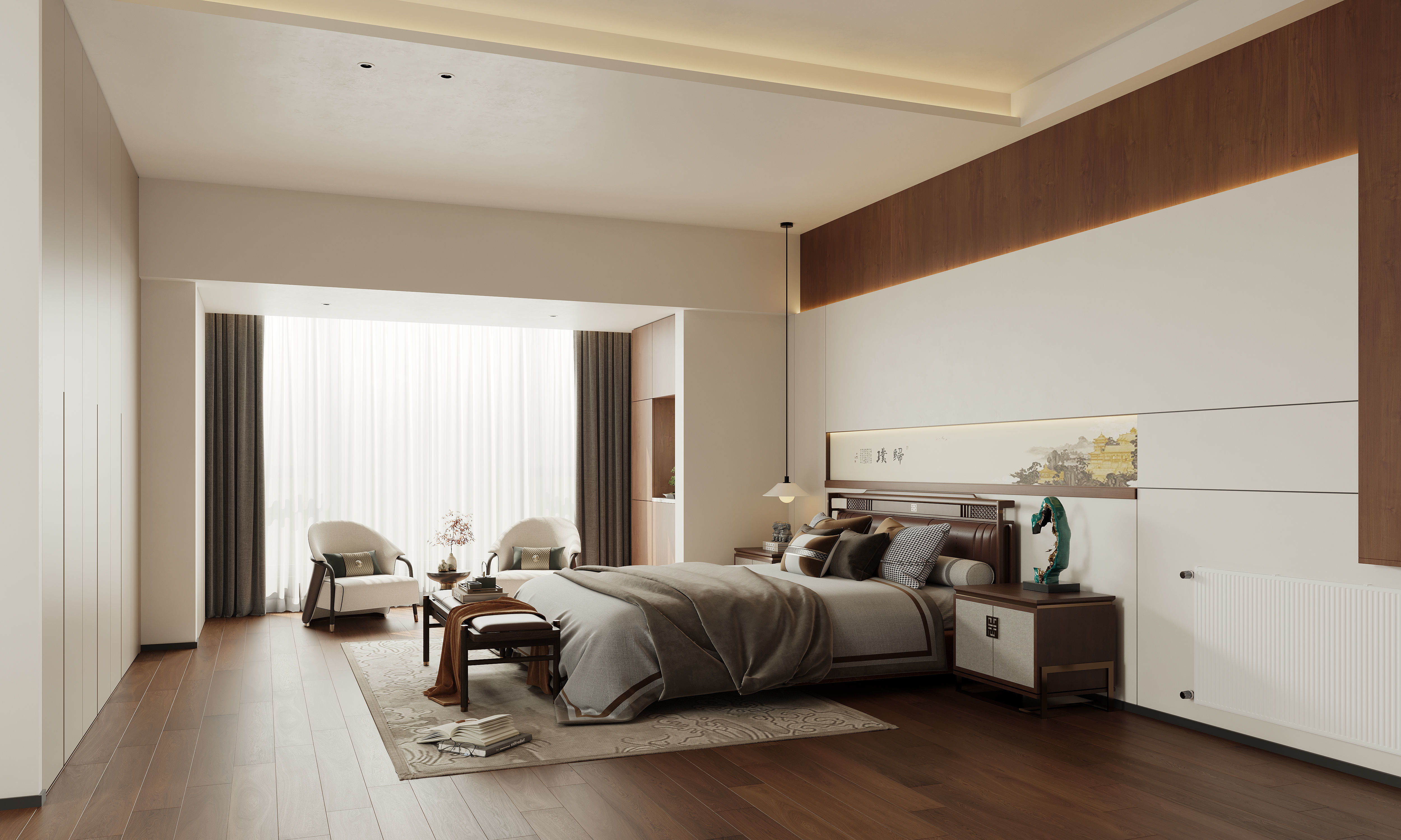 Bedroom interior scenes 3D model_2