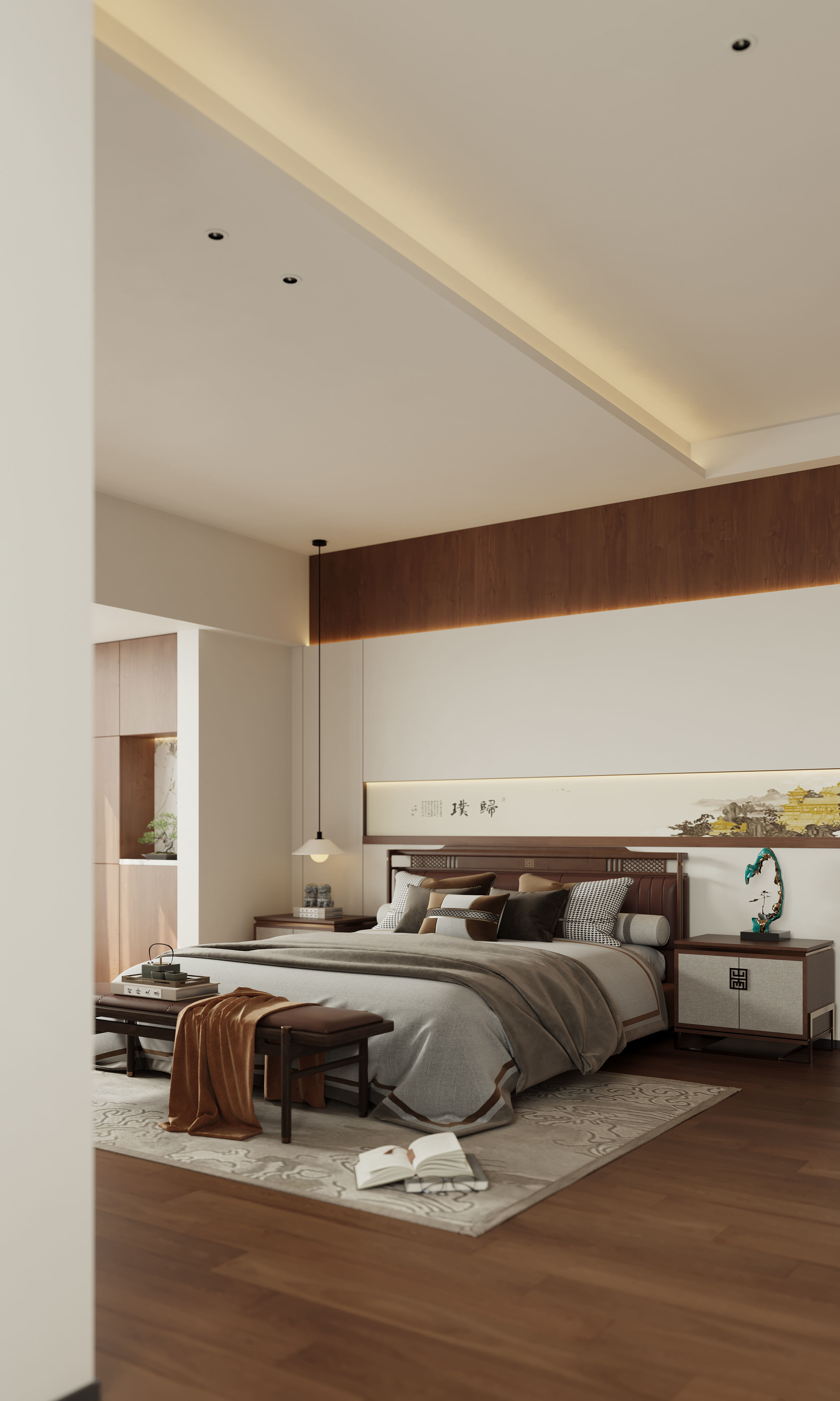 Bedroom interior scenes 3D model_1