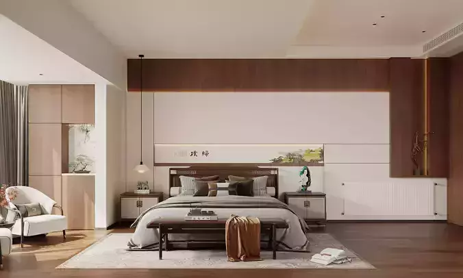 Bedroom interior scenes
