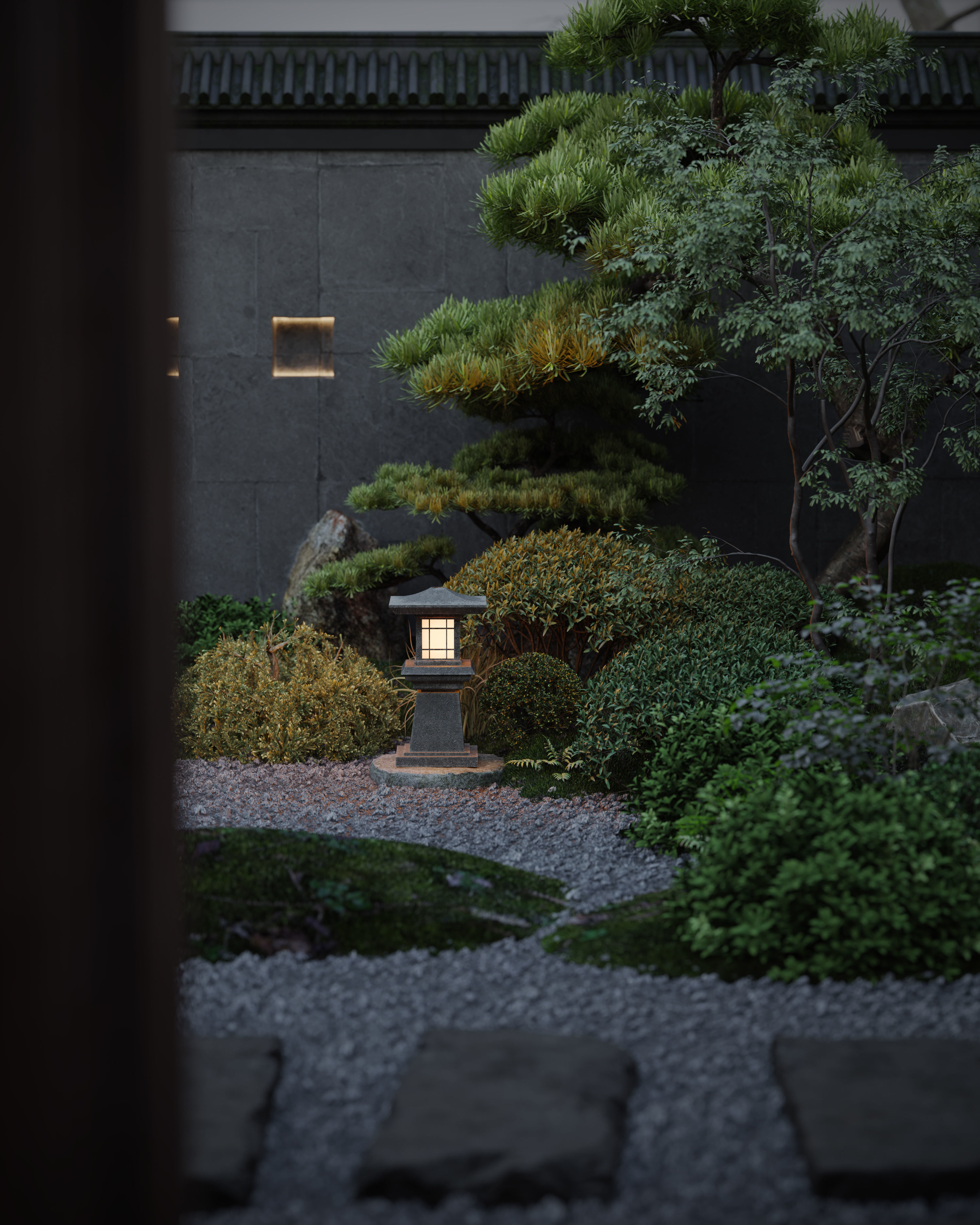 courtyard 3D model_2