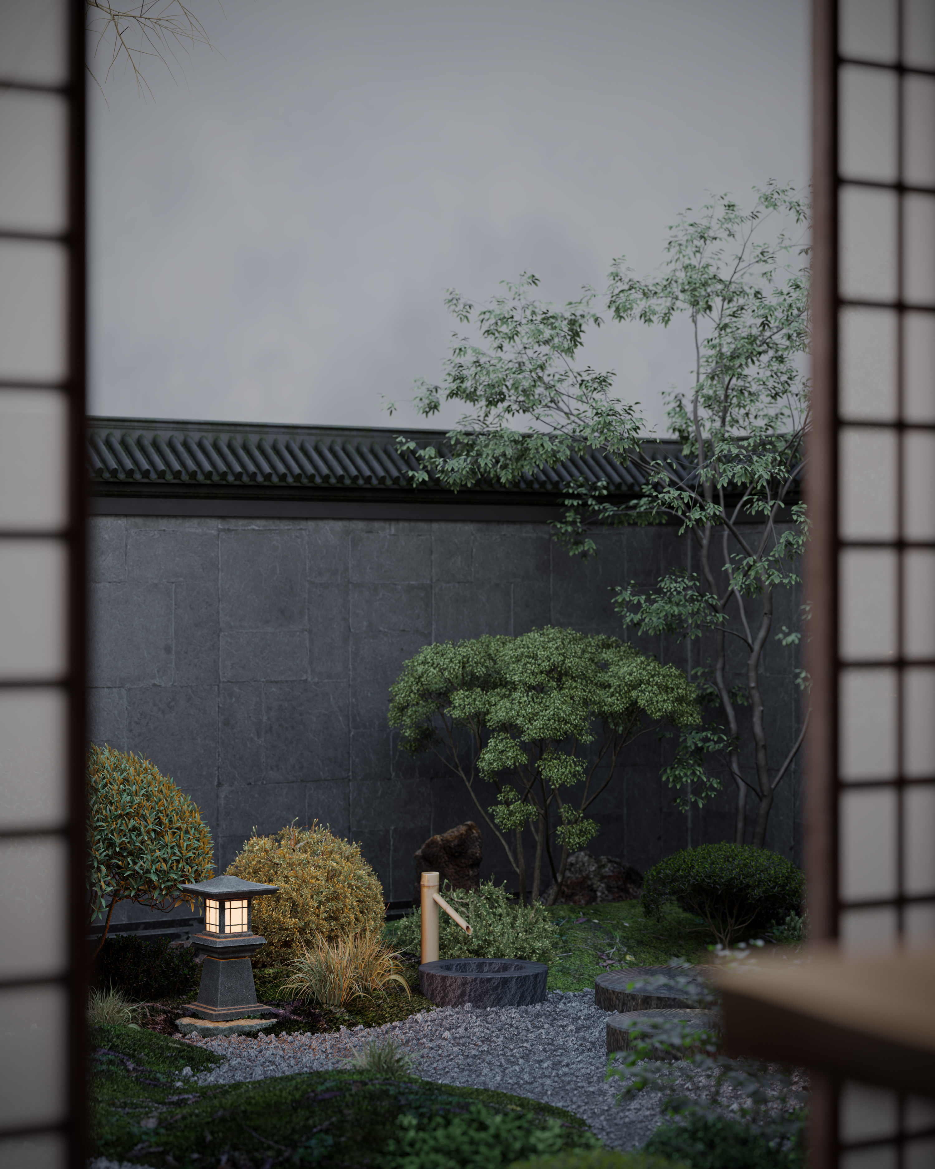 courtyard 3D model_6