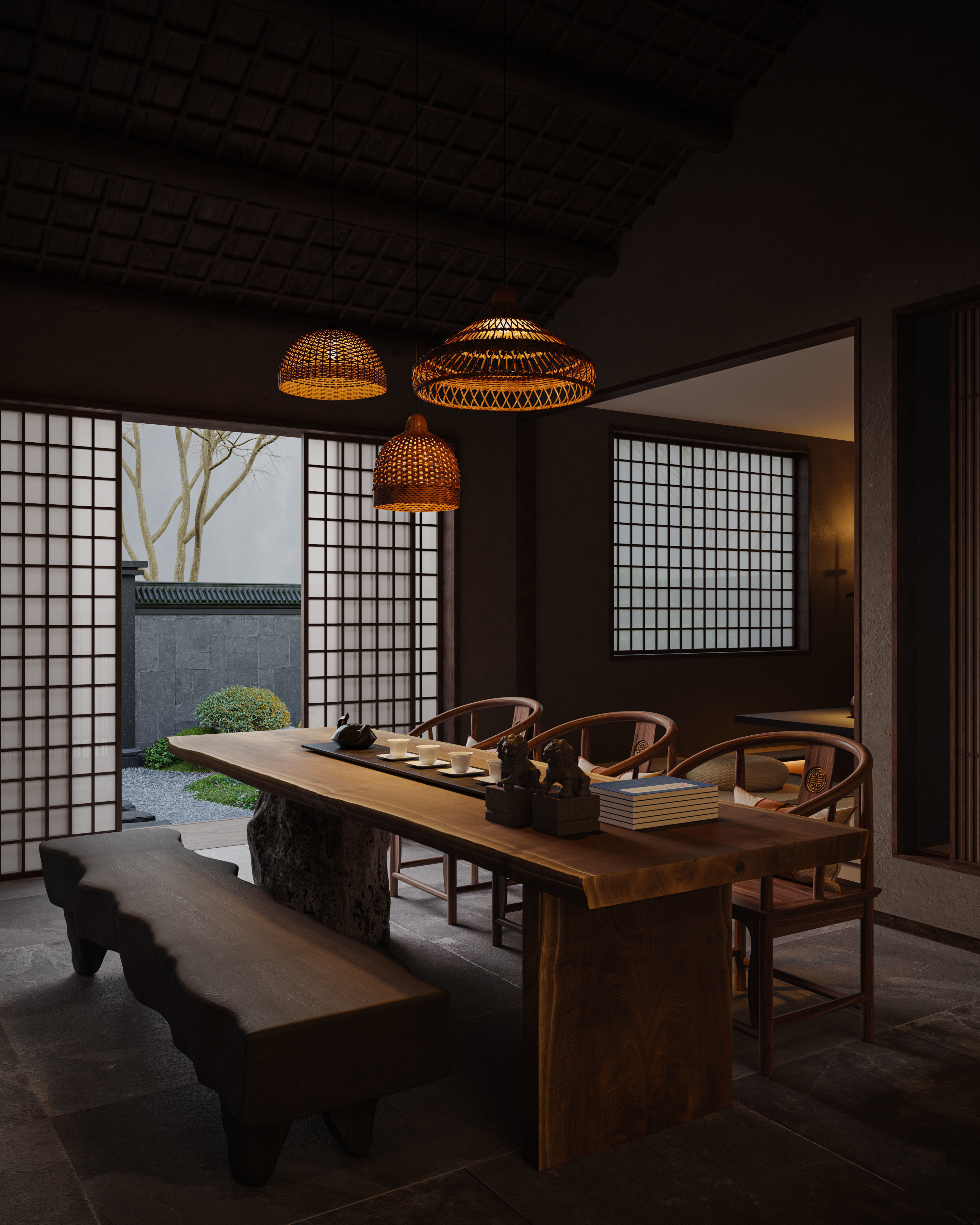 courtyard 3D model_3