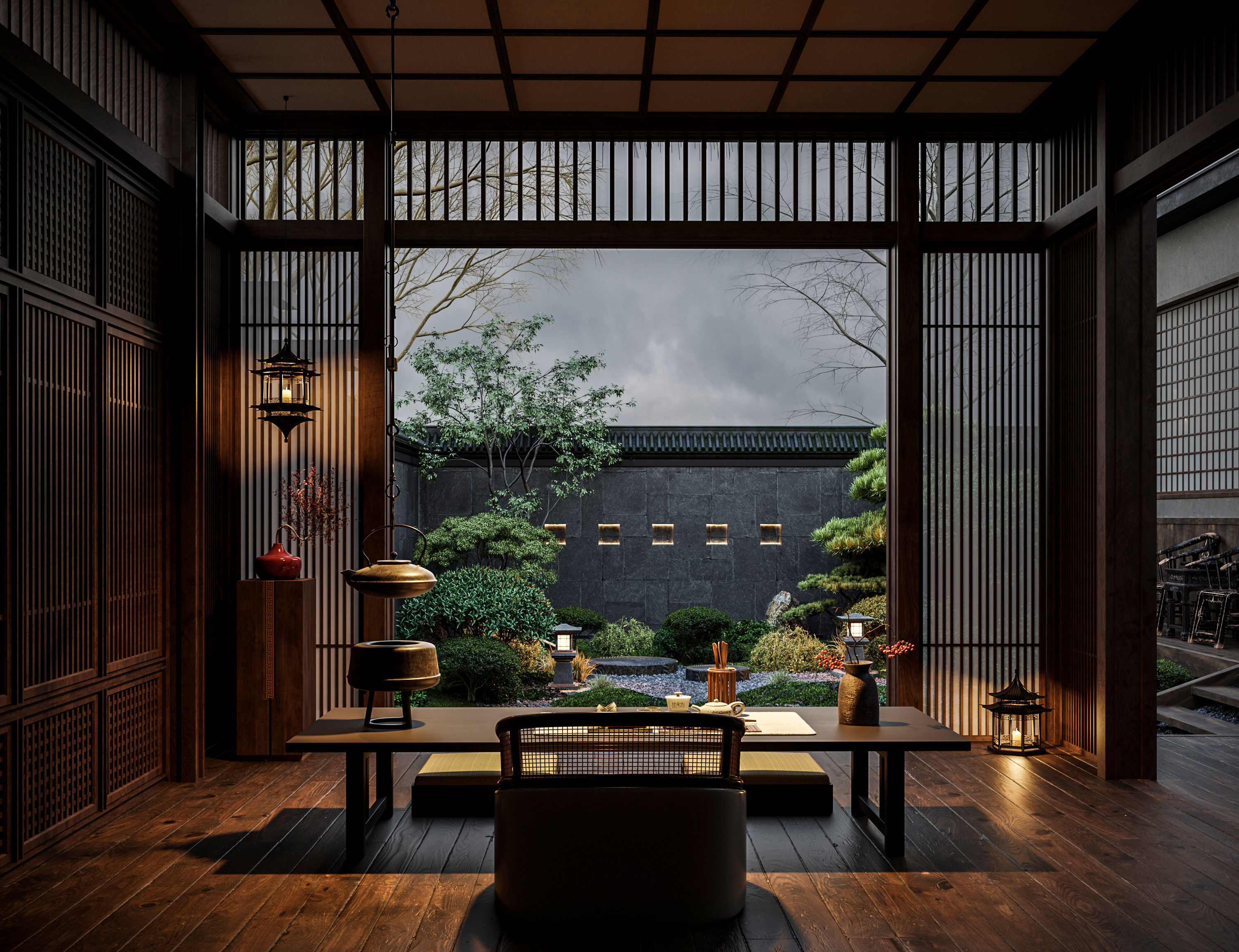 courtyard 3D model_1