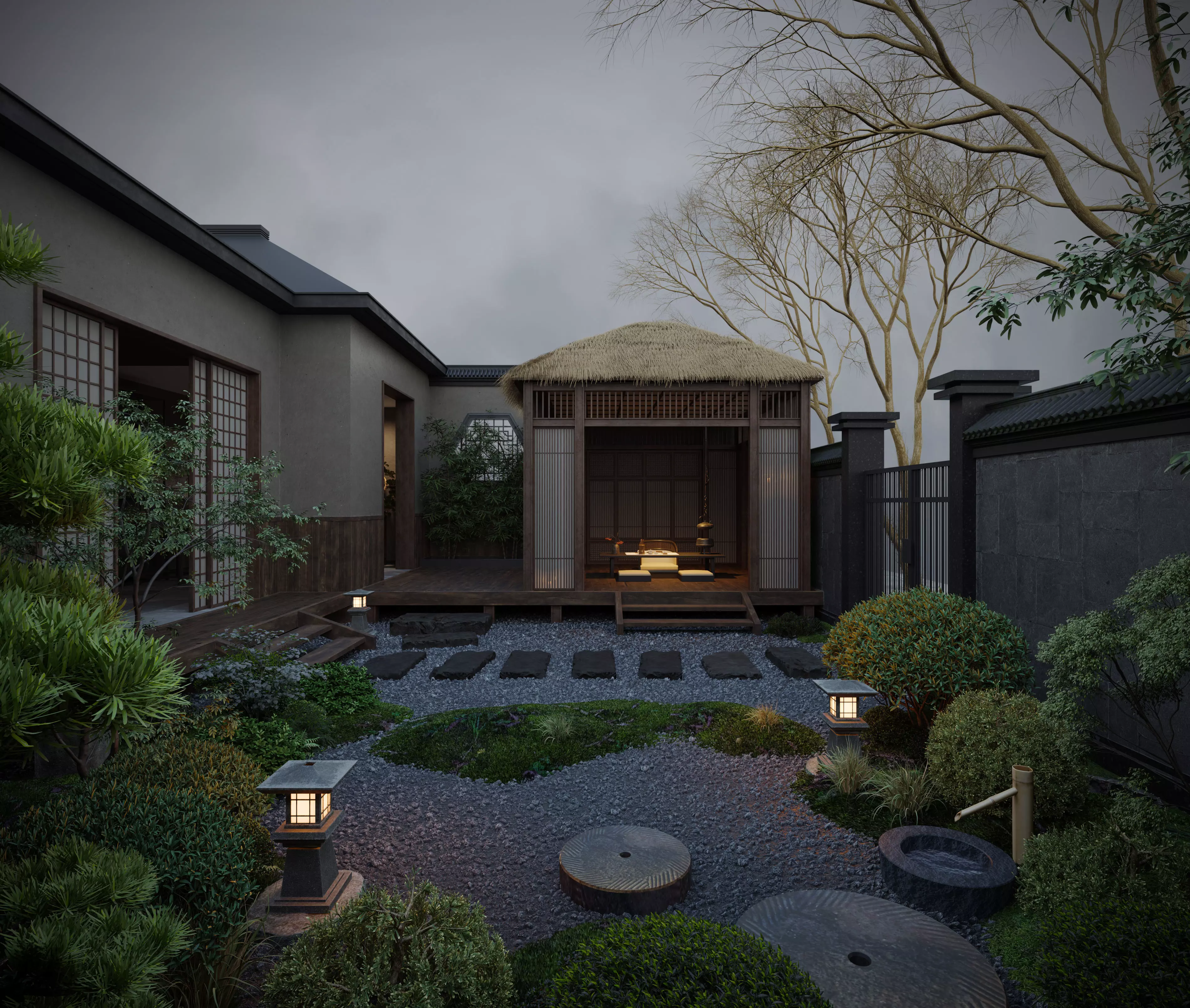 courtyard 3D model_0