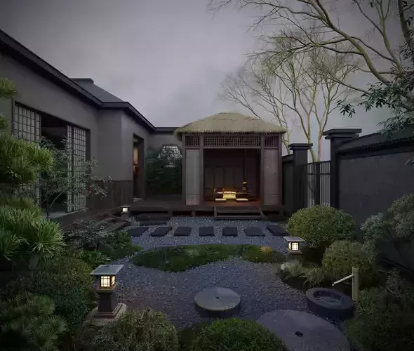 courtyard 3D model