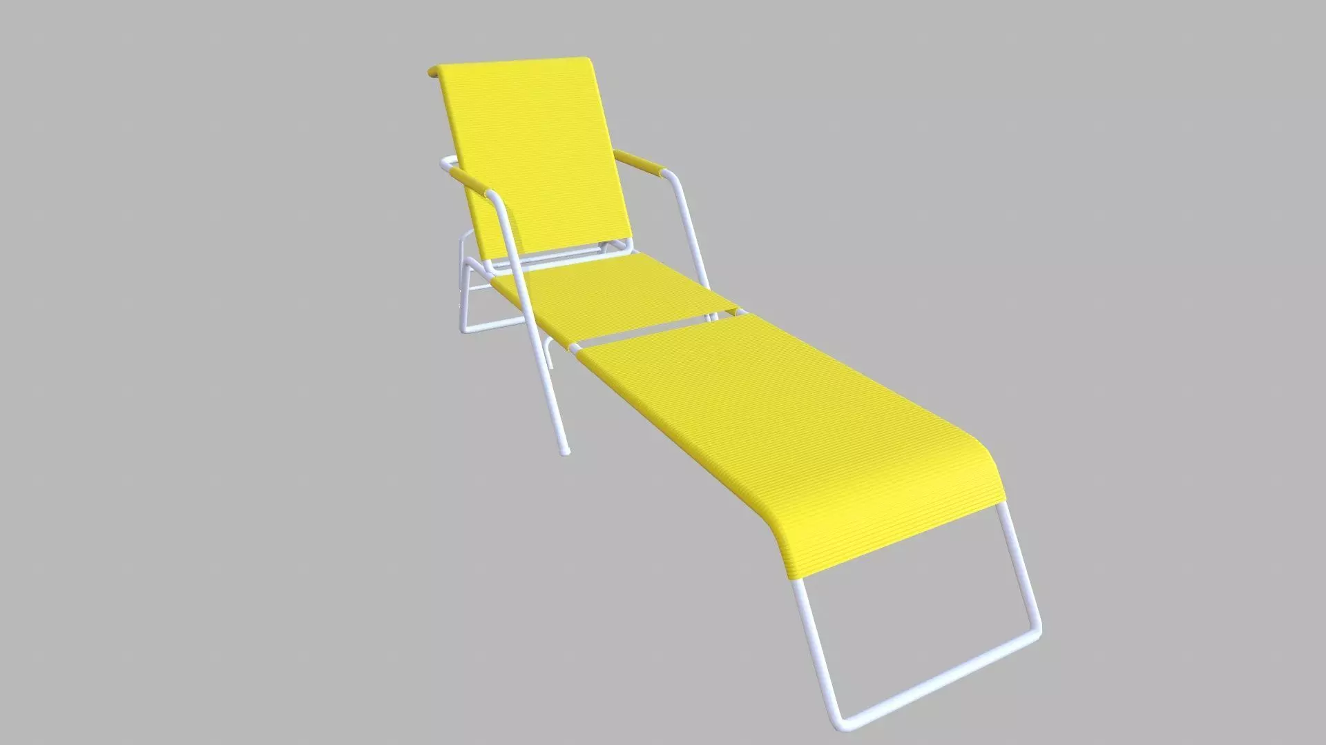 Beach Chair Low-poly 3D model_0