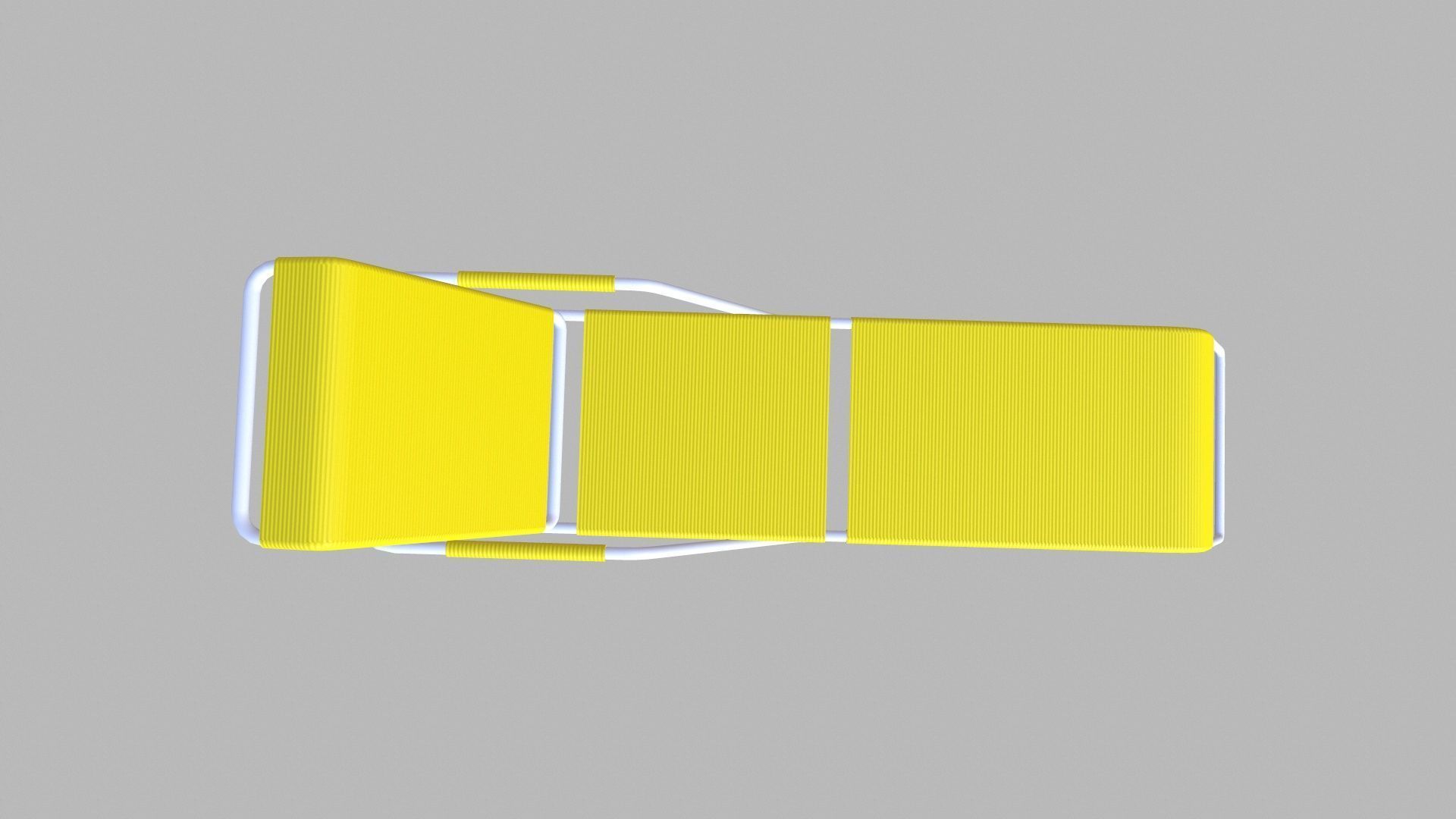 Beach Chair Low-poly 3D model_8