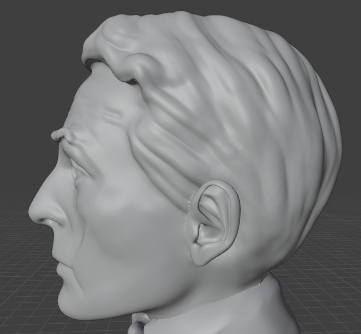 Norman Rockwell 3D print model_9