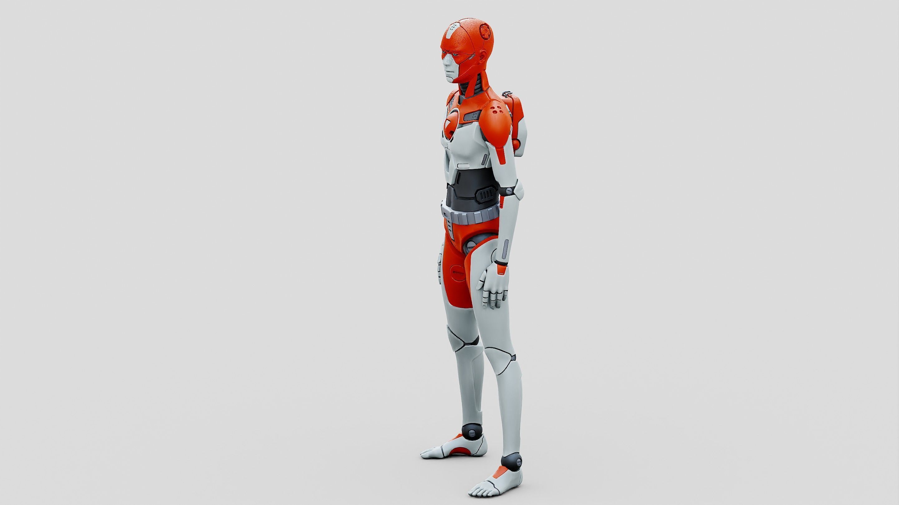 HUMANOID ORPHEUS-H  Rigged for Unreal Engine - Unity - MIXAMO  3D model_22