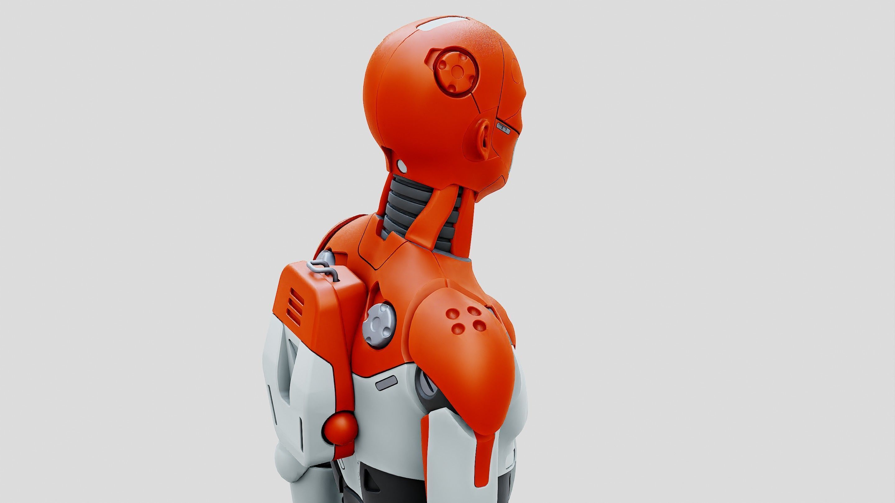 HUMANOID ORPHEUS-H  Rigged for Unreal Engine - Unity - MIXAMO  3D model_26