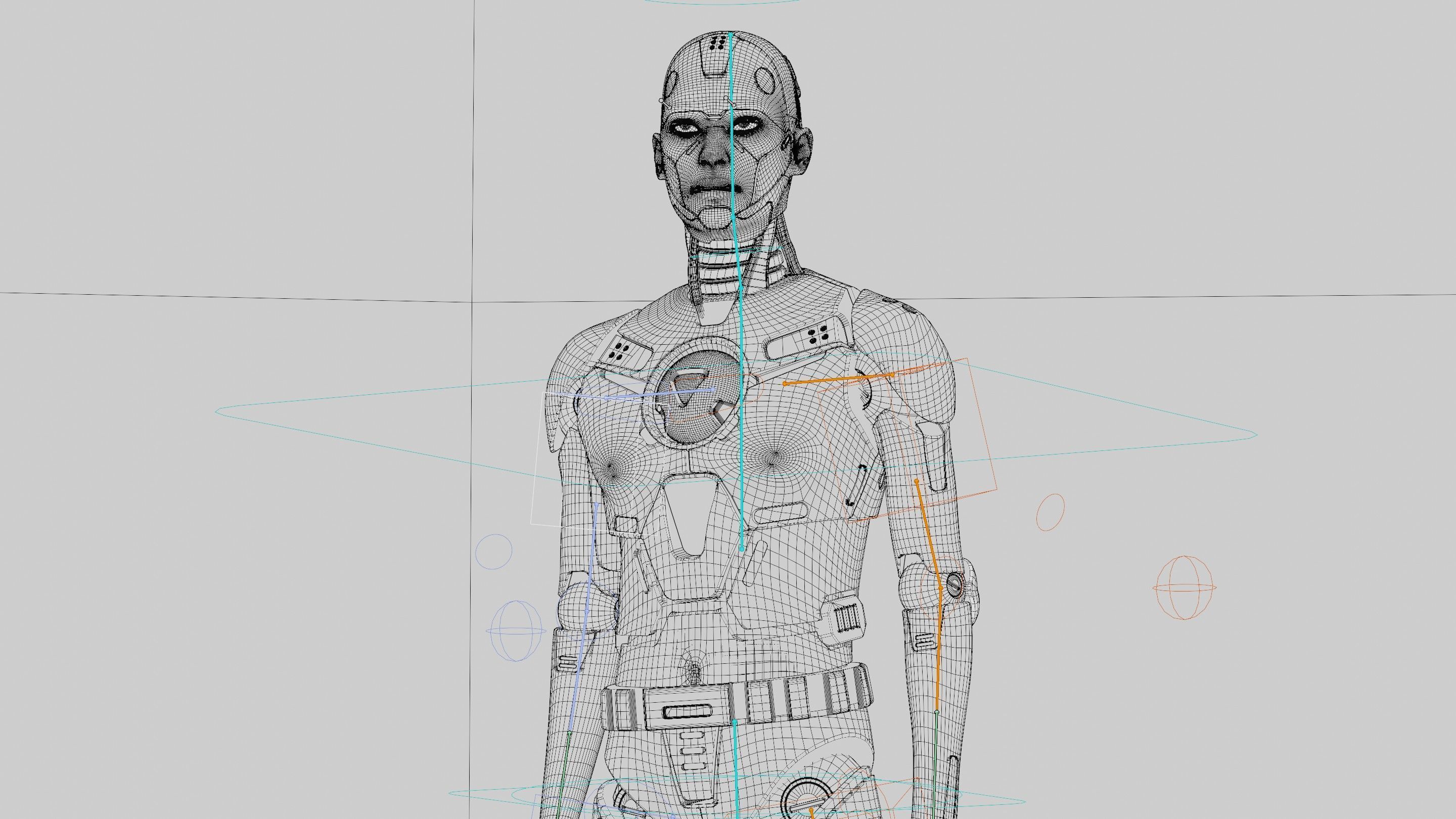 HUMANOID ORPHEUS-H  Rigged for Unreal Engine - Unity - MIXAMO  3D model_42