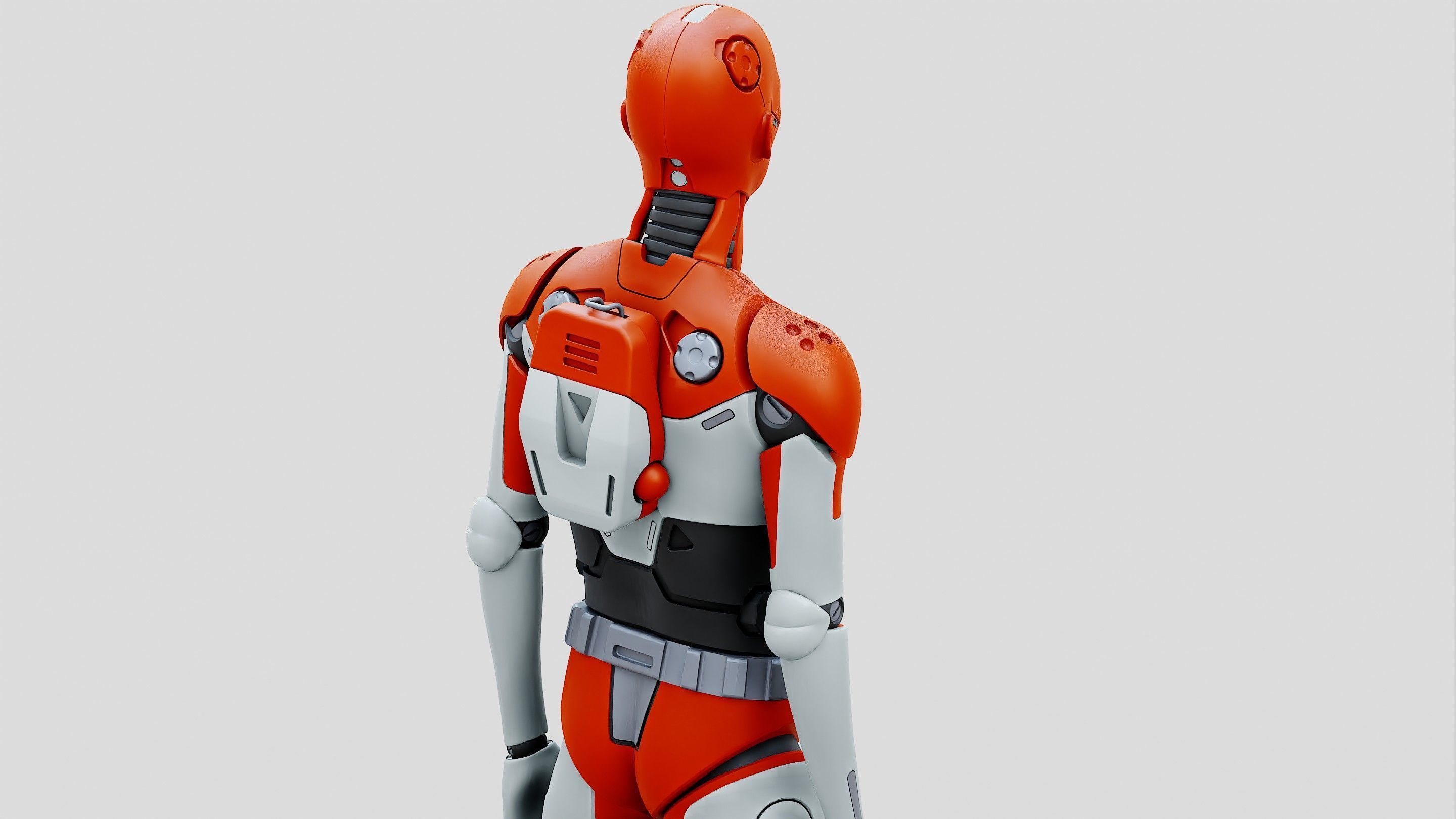 HUMANOID ORPHEUS-H  Rigged for Unreal Engine - Unity - MIXAMO  3D model_27
