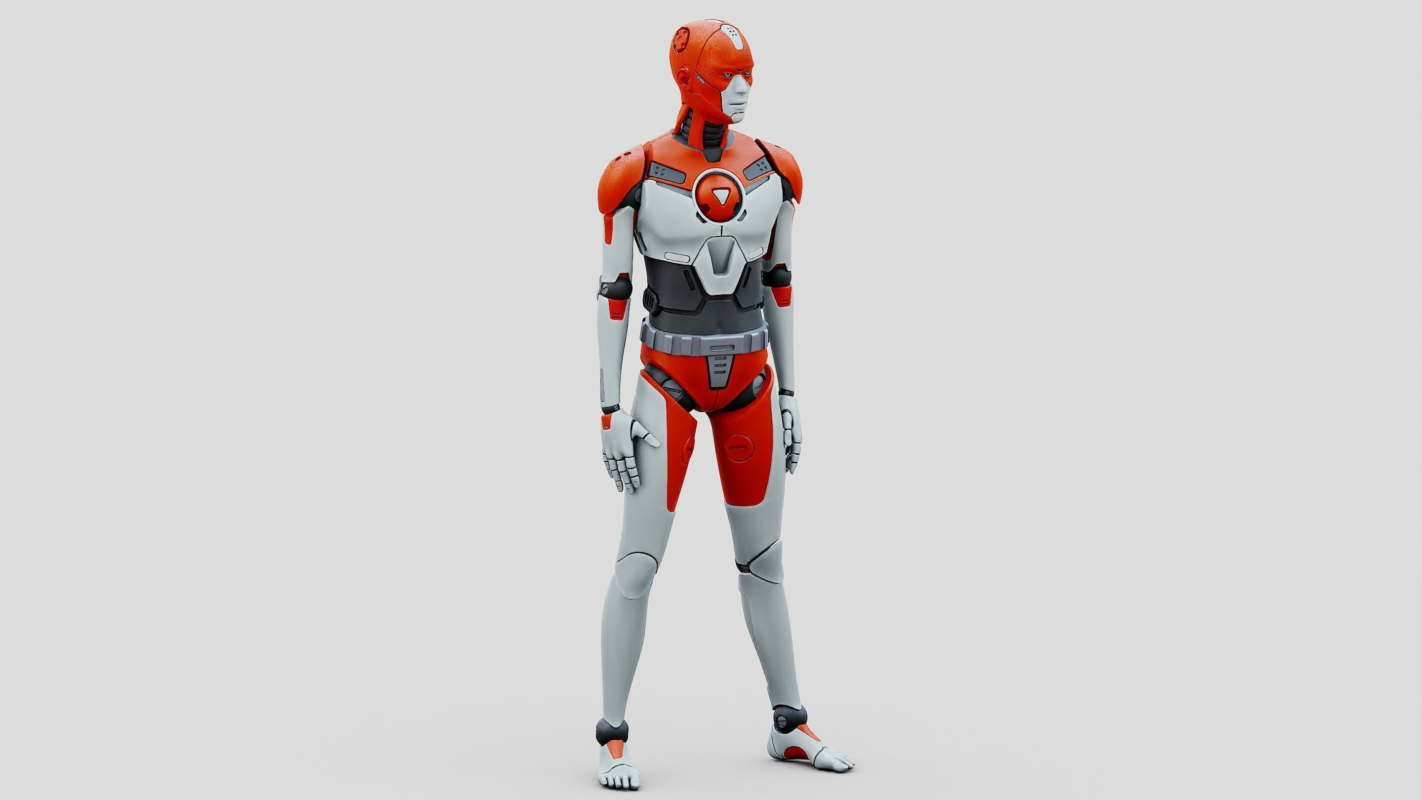 HUMANOID ORPHEUS-H  Rigged for Unreal Engine - Unity - MIXAMO  3D model_6