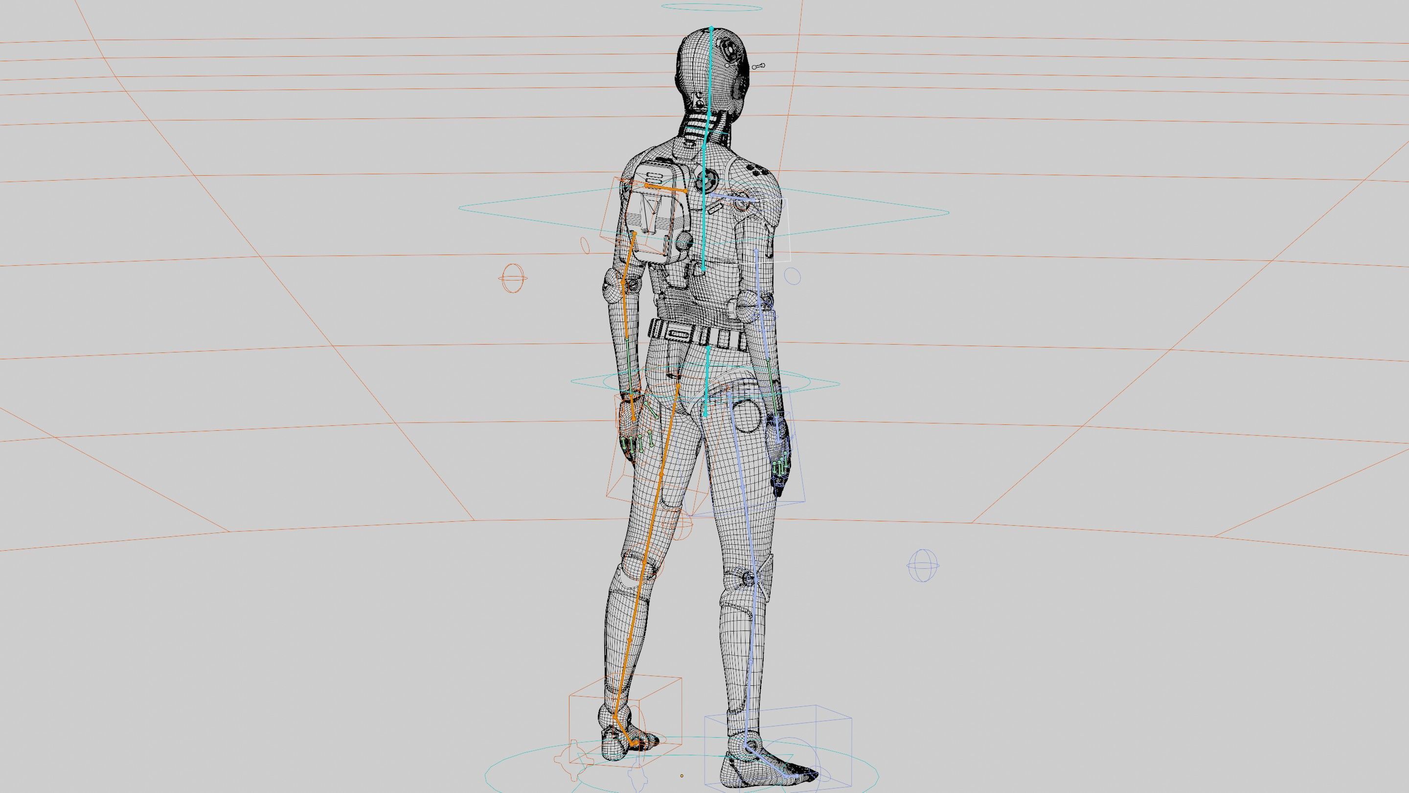 HUMANOID ORPHEUS-H  Rigged for Unreal Engine - Unity - MIXAMO  3D model_41
