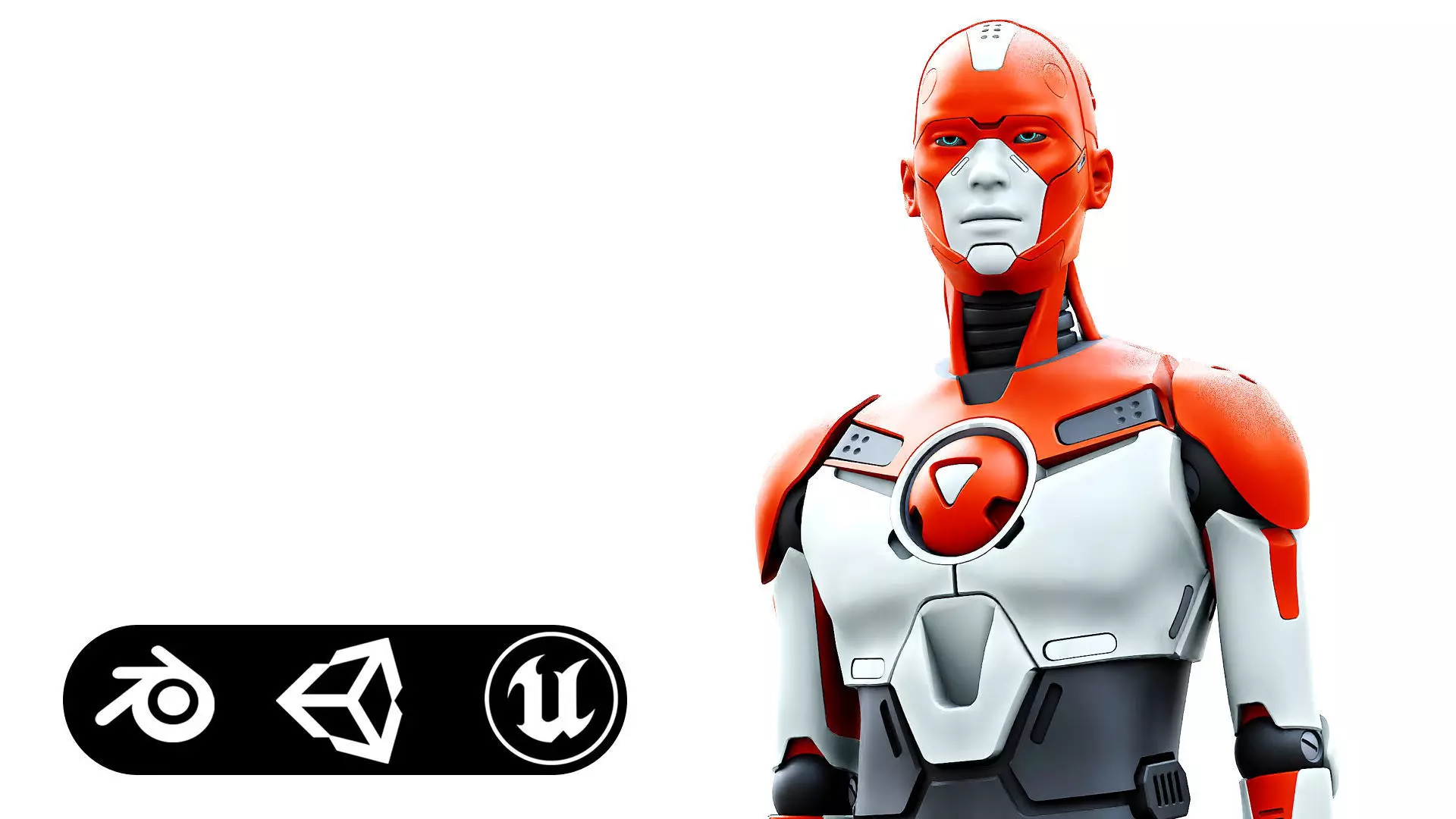 HUMANOID ORPHEUS-H  Rigged for Unreal Engine - Unity - MIXAMO  3D model_0