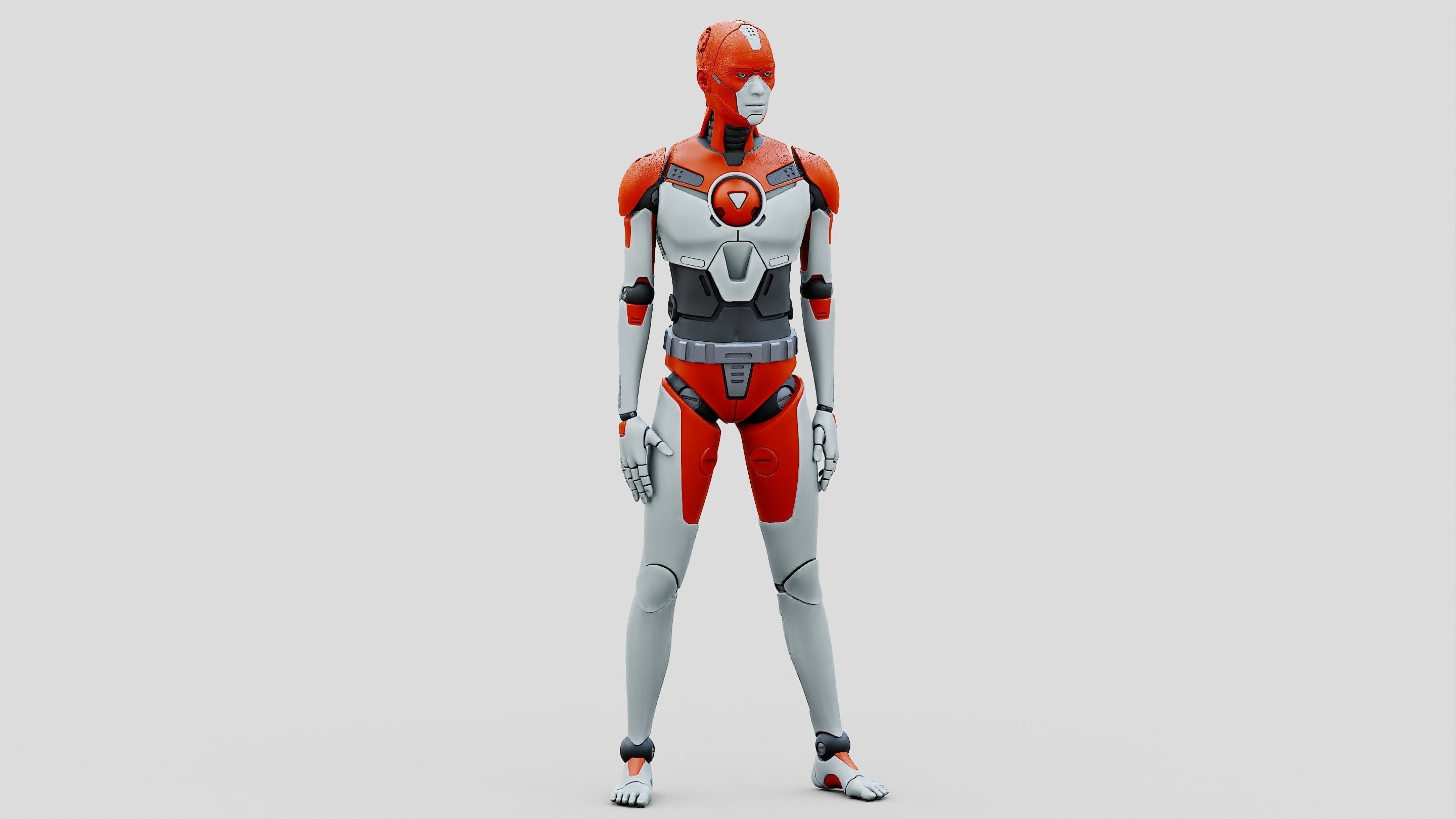 HUMANOID ORPHEUS-H  Rigged for Unreal Engine - Unity - MIXAMO  3D model_5