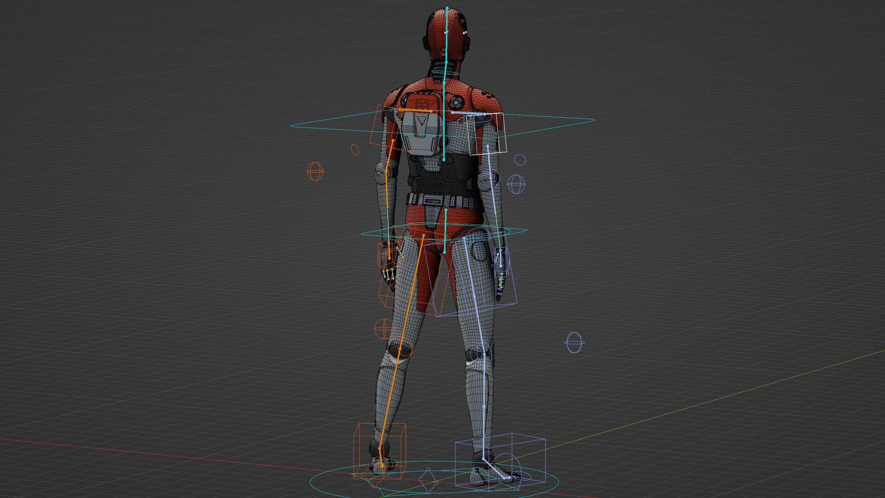 HUMANOID ORPHEUS-H  Rigged for Unreal Engine - Unity - MIXAMO  3D model_38