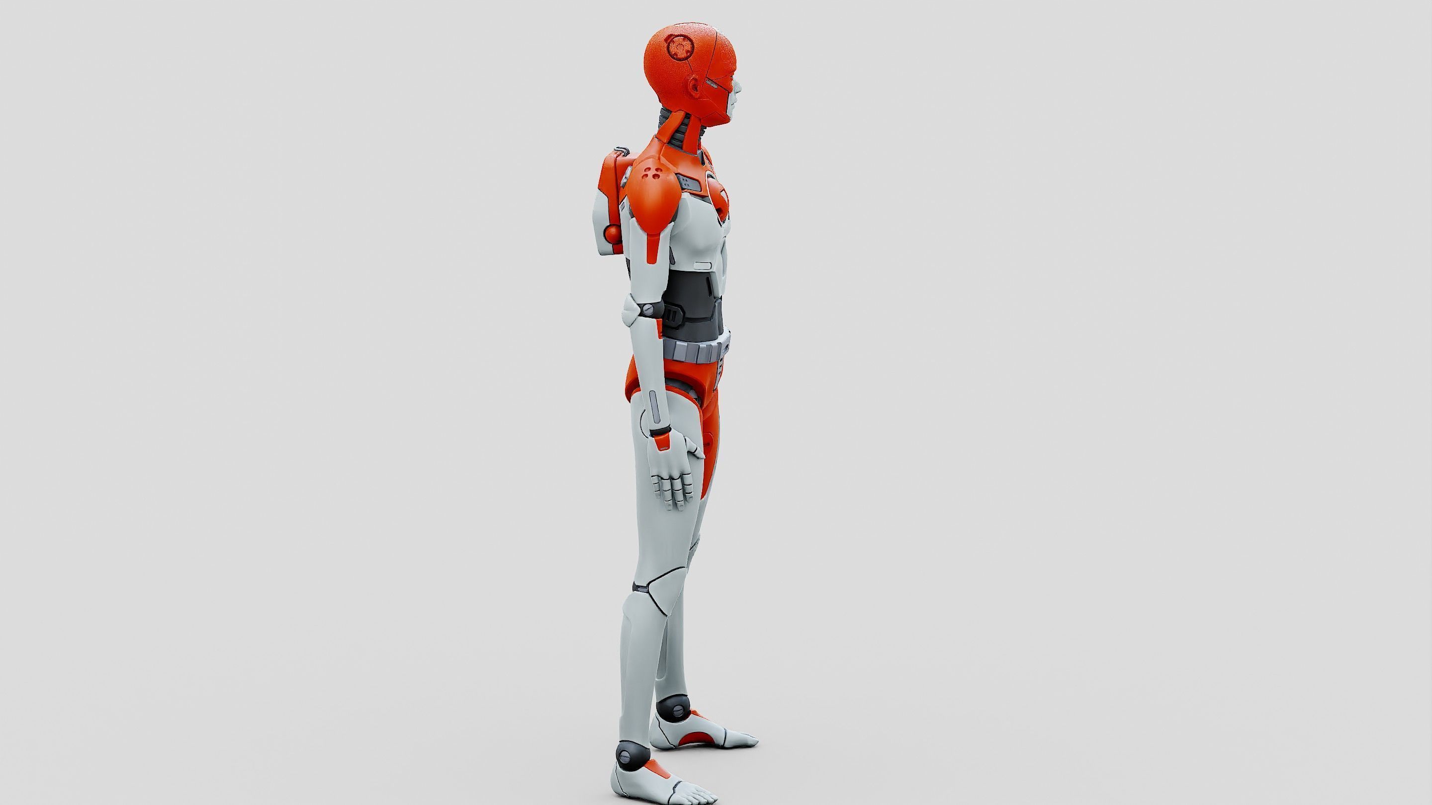 HUMANOID ORPHEUS-H  Rigged for Unreal Engine - Unity - MIXAMO  3D model_10