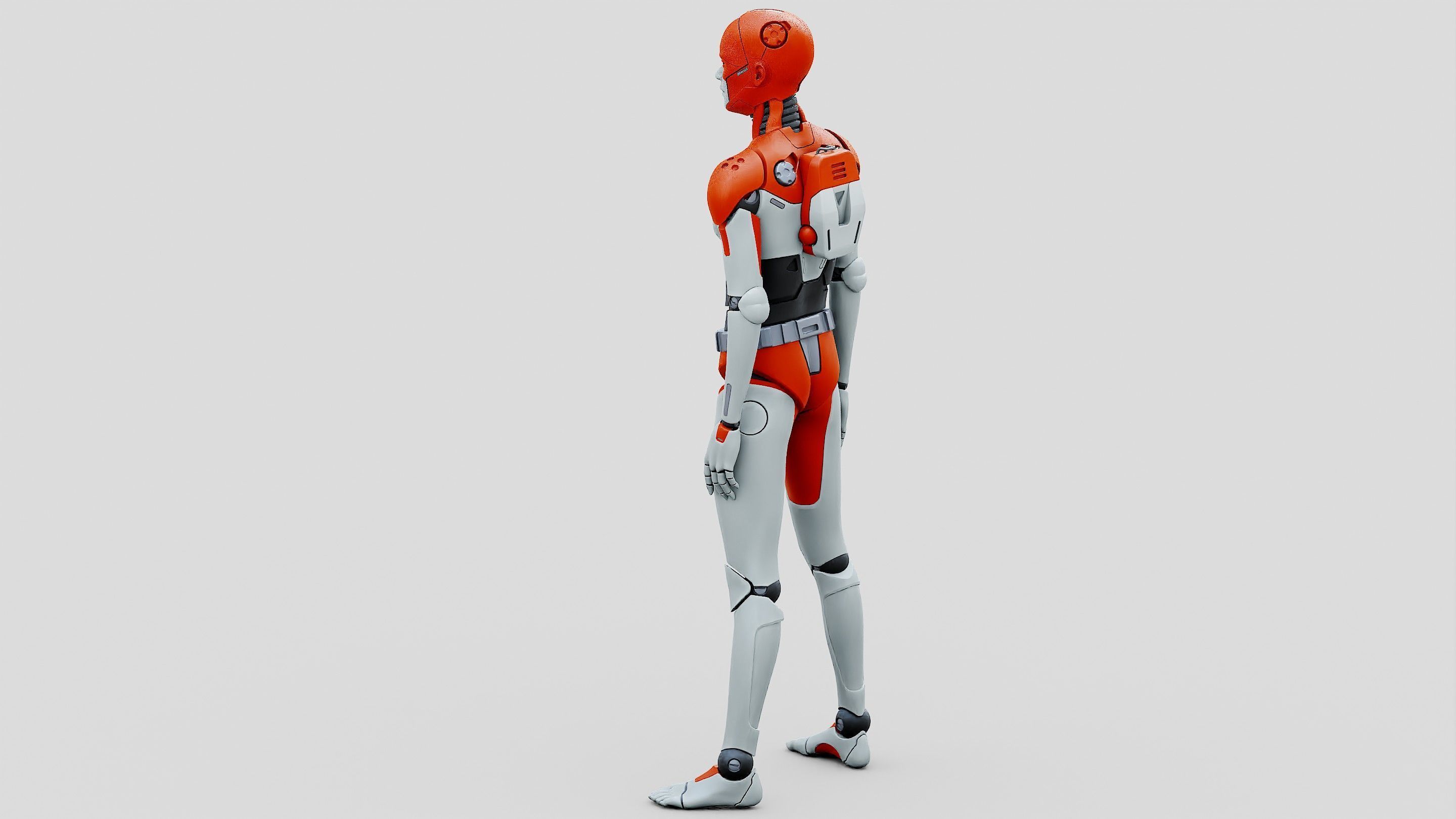 HUMANOID ORPHEUS-H  Rigged for Unreal Engine - Unity - MIXAMO  3D model_20