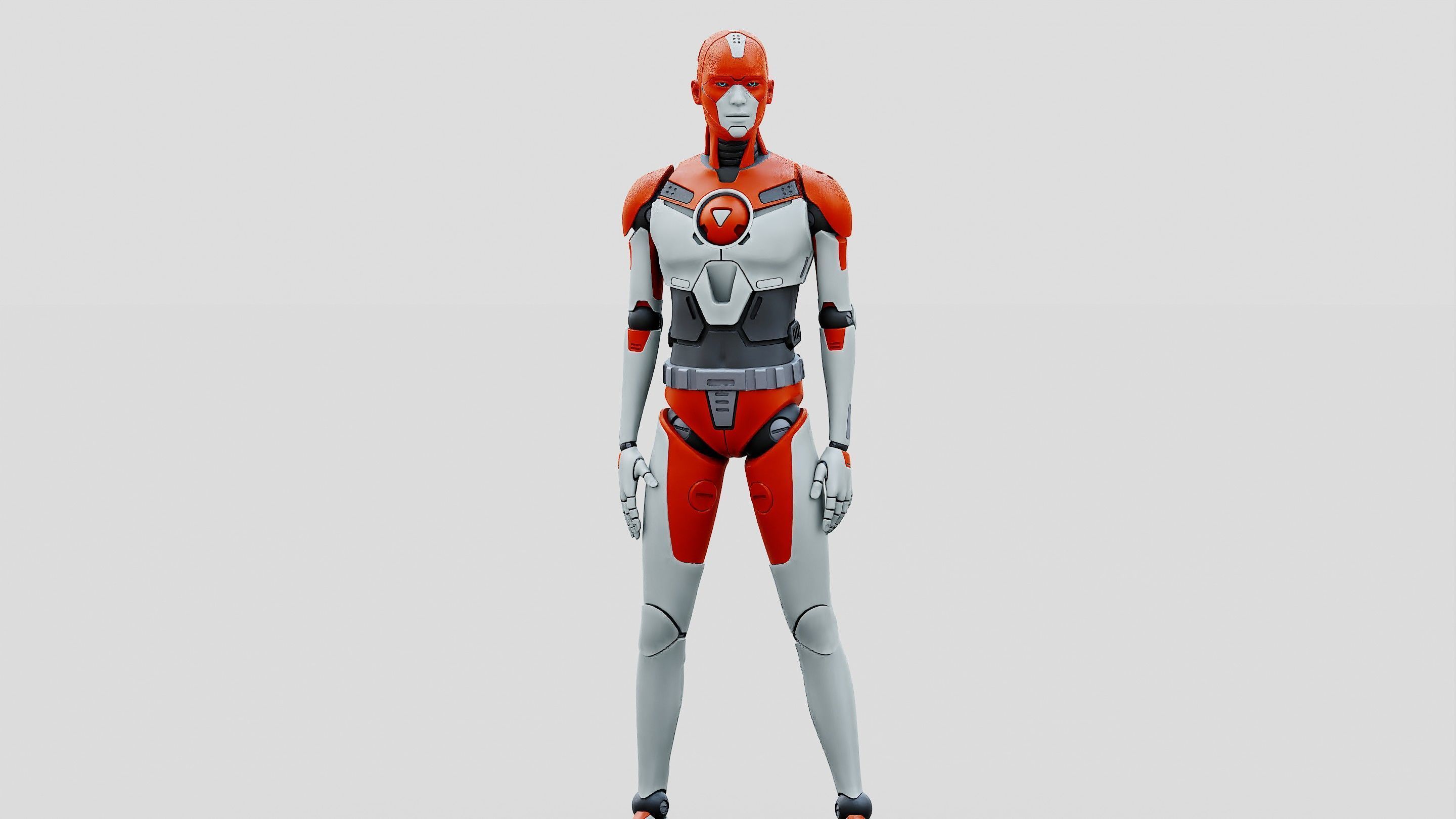 HUMANOID ORPHEUS-H  Rigged for Unreal Engine - Unity - MIXAMO  3D model_3