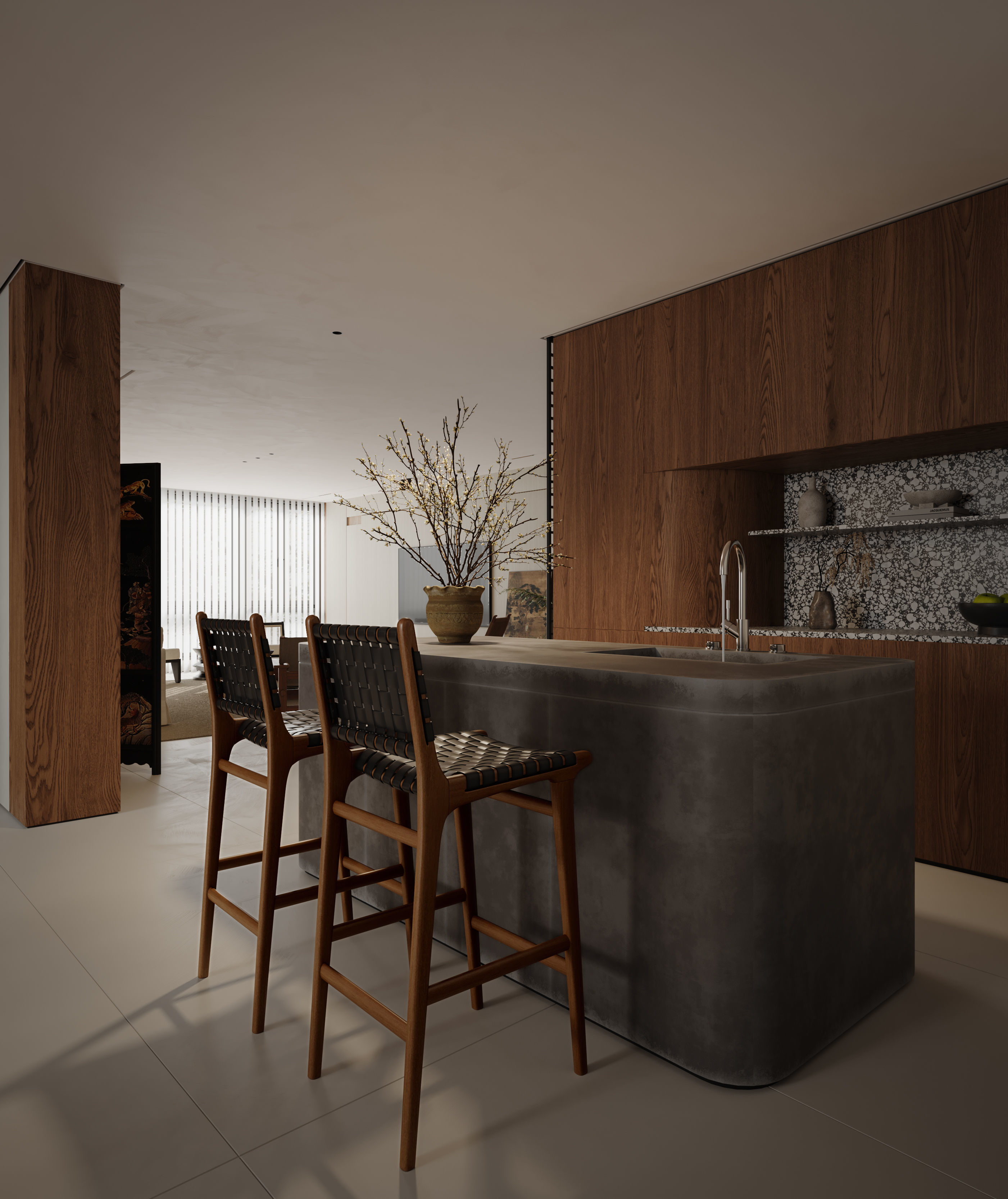 apartment interior scenes 3D model_2