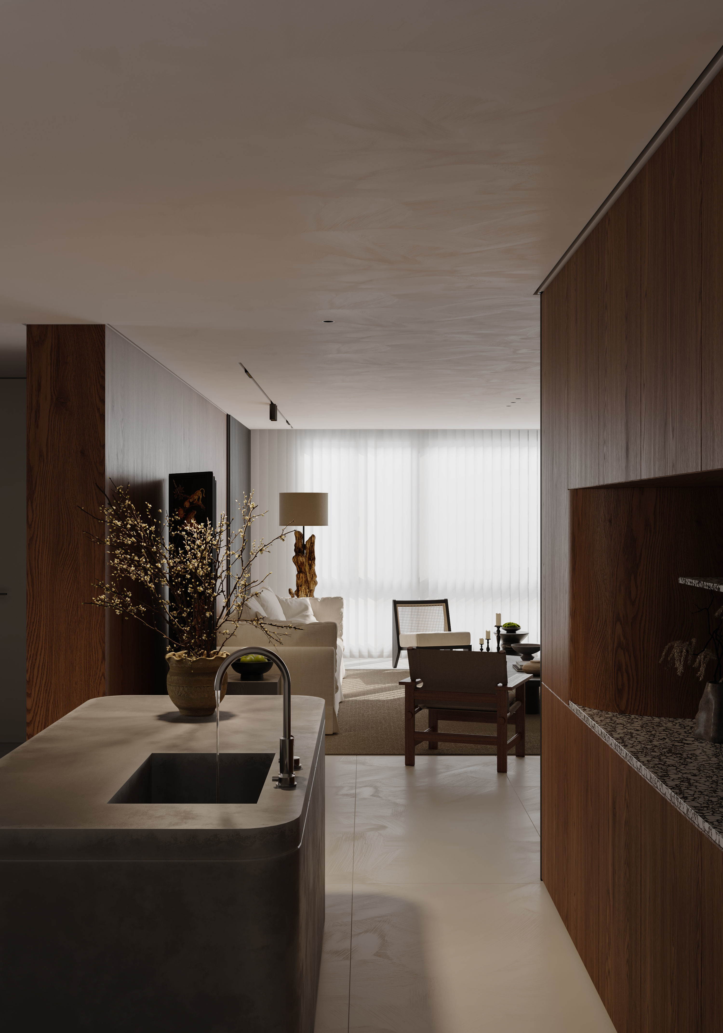 apartment interior scenes 3D model_4