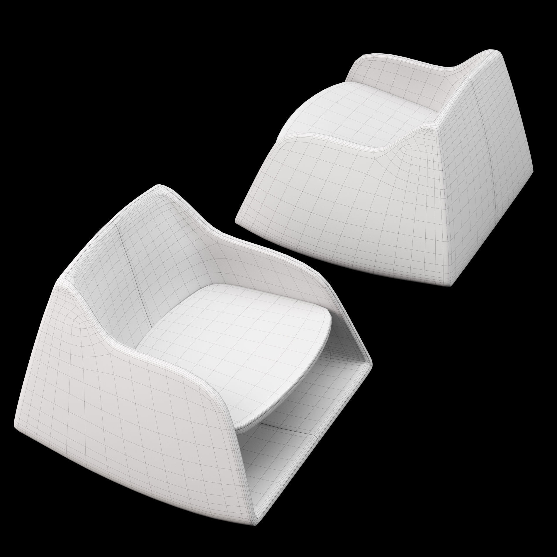 Lounge chair 3 3D model_9