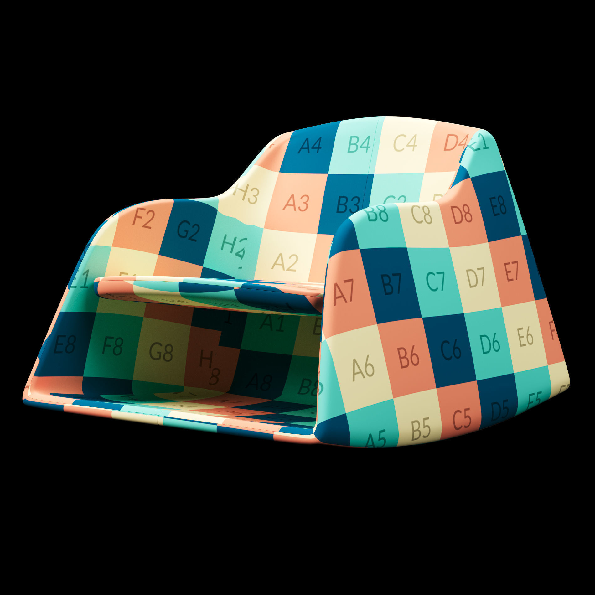 Lounge chair 3 3D model_1