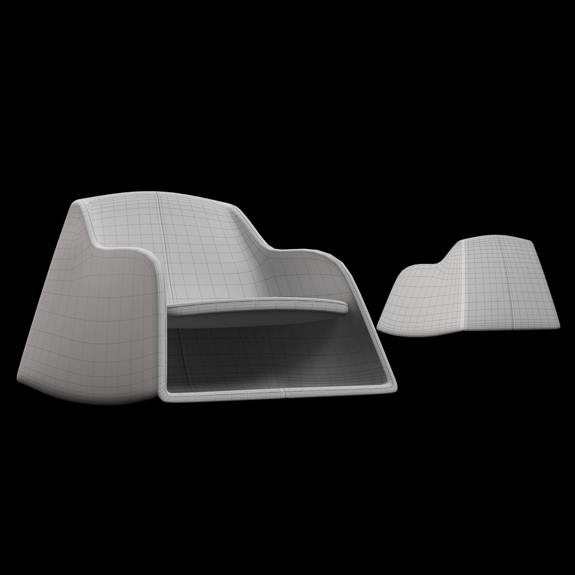 Lounge chair 3 3D model_7