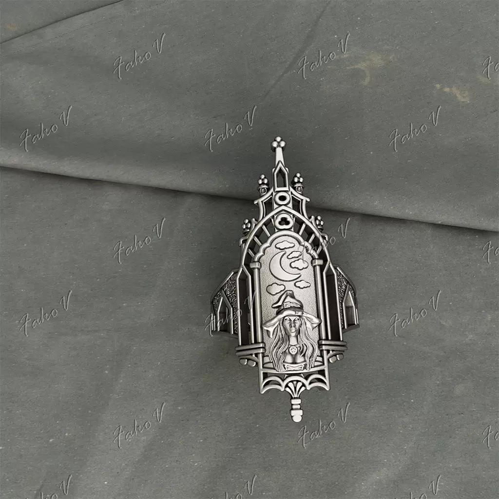 Ring Old monastery V1 3D print model_0