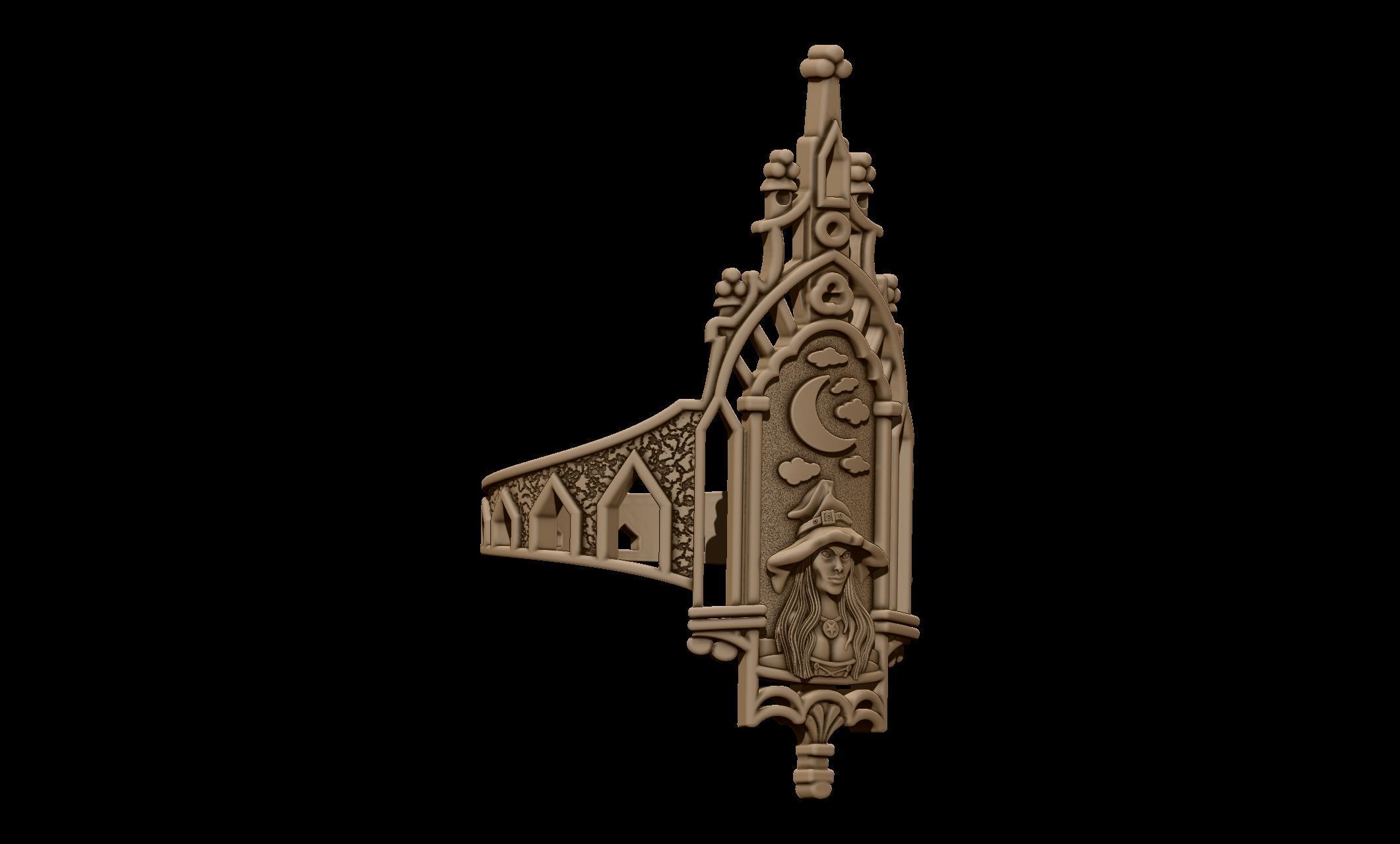 Ring Old monastery V1 3D print model_8