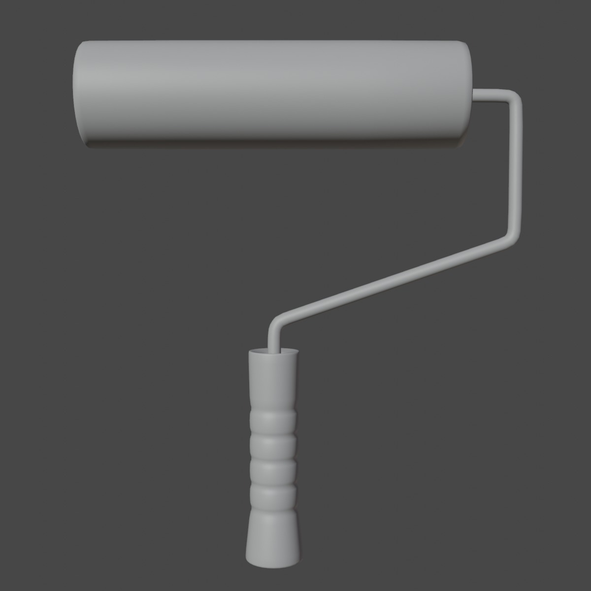Paint Roller 02 Low-poly 3D model_8