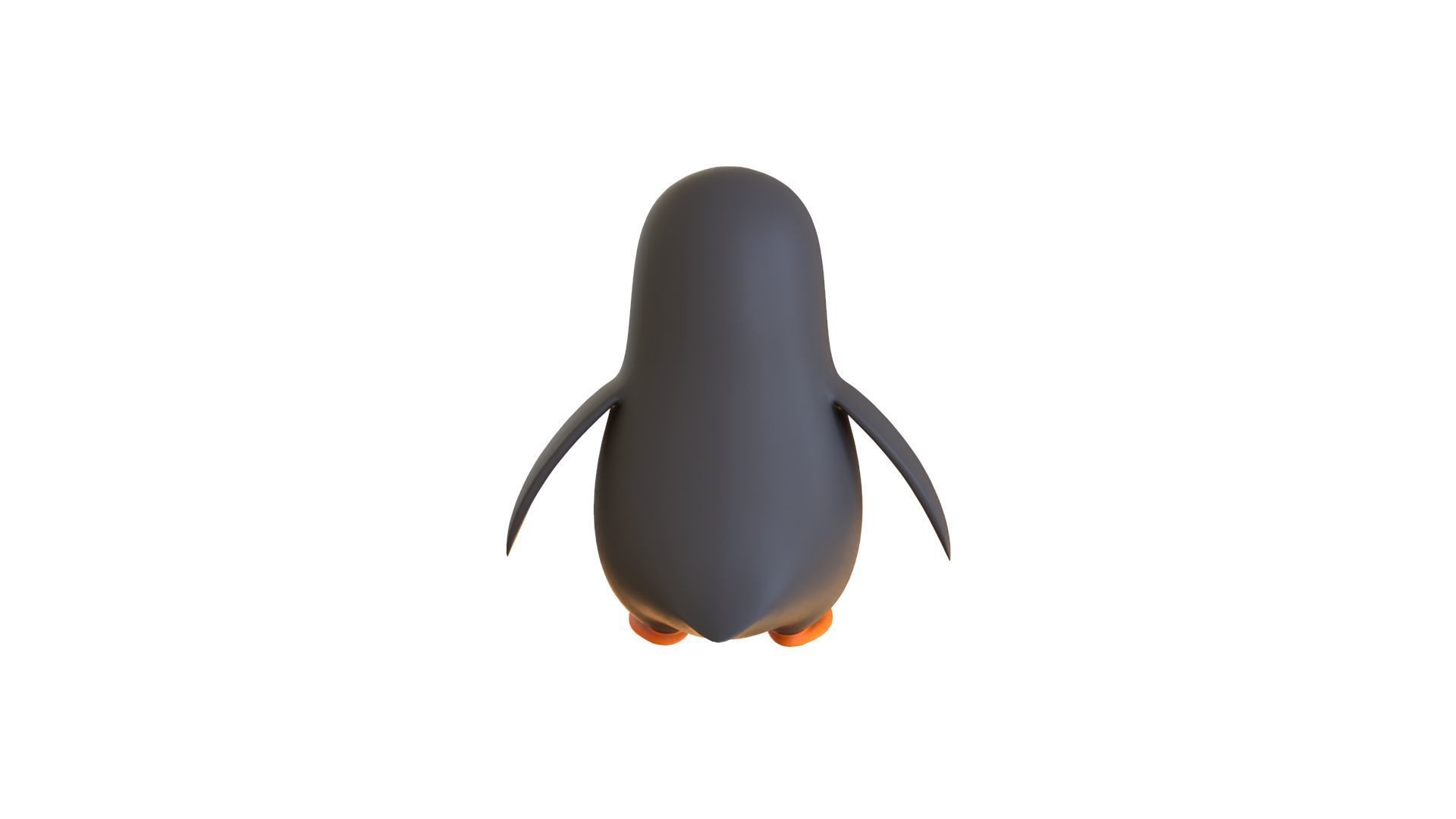 Cartoon Penguin v005 Low-poly 3D model_12
