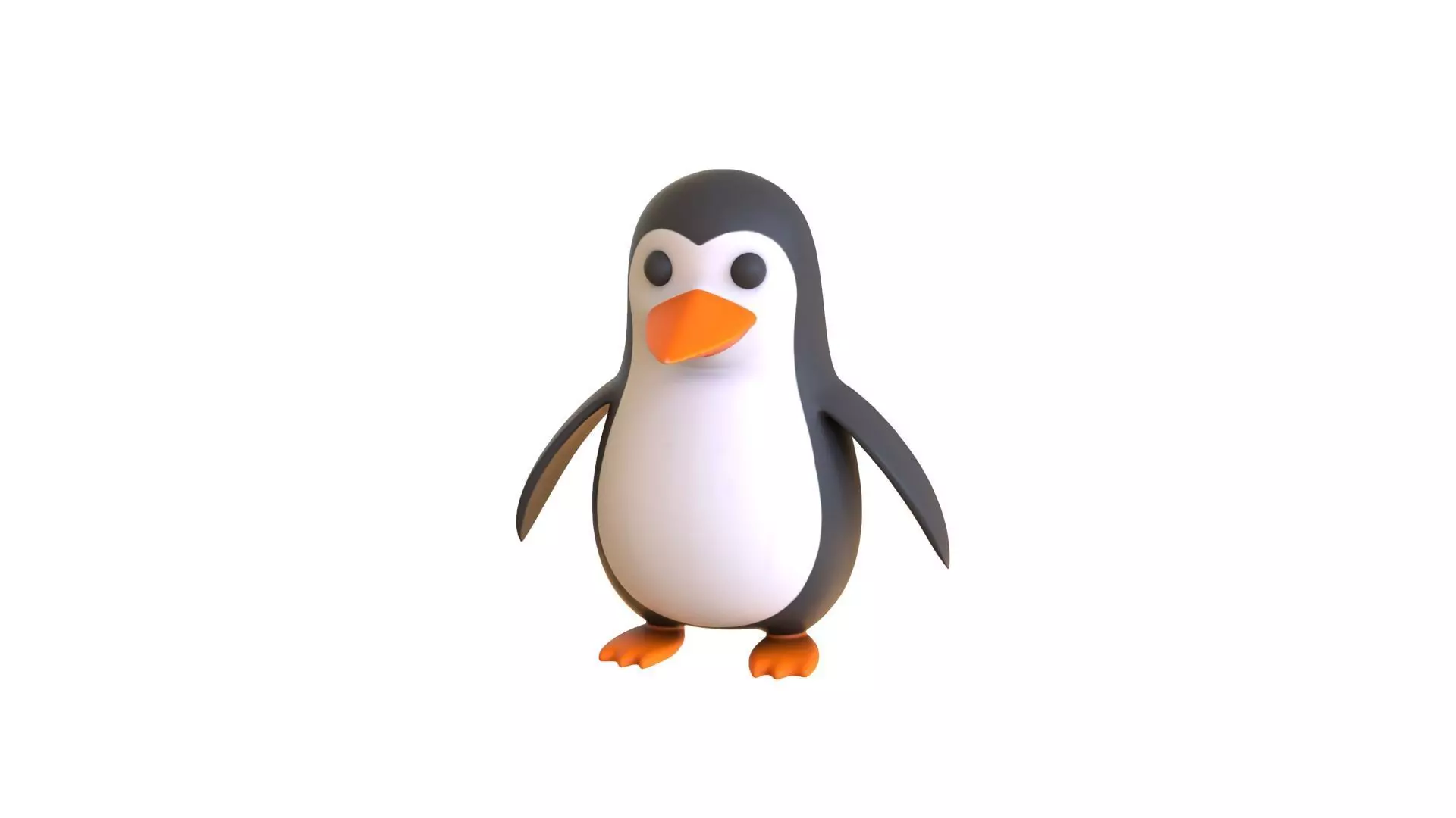Cartoon Penguin v005 Low-poly 3D model_0