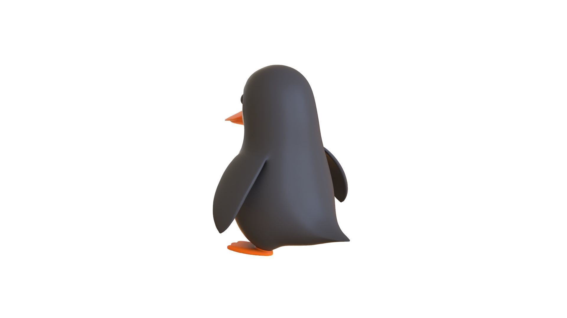 Cartoon Penguin v005 Low-poly 3D model_10