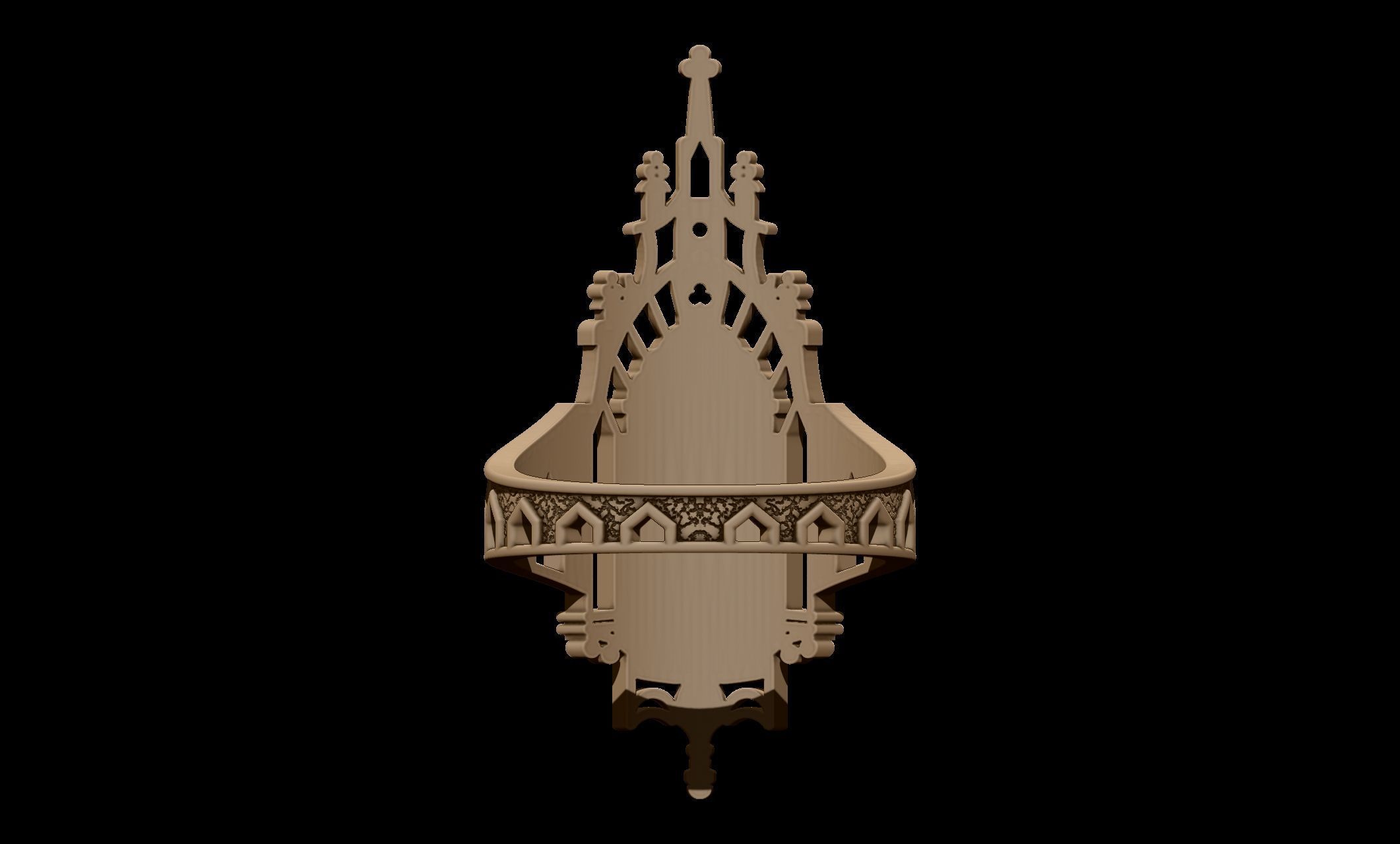 Ring Old monastery V2 3D print model_5