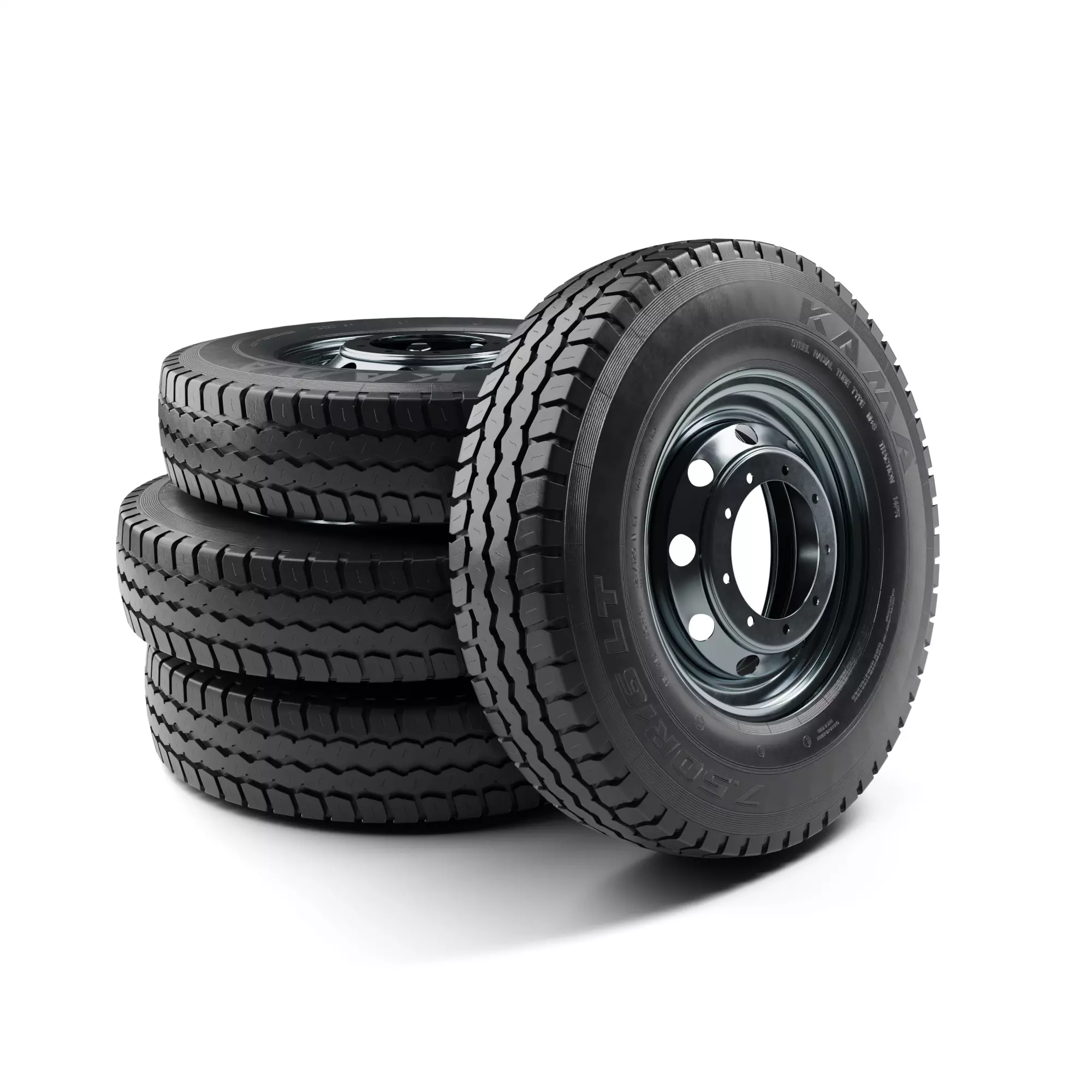 Light truck wheel KAMA 3D model_0