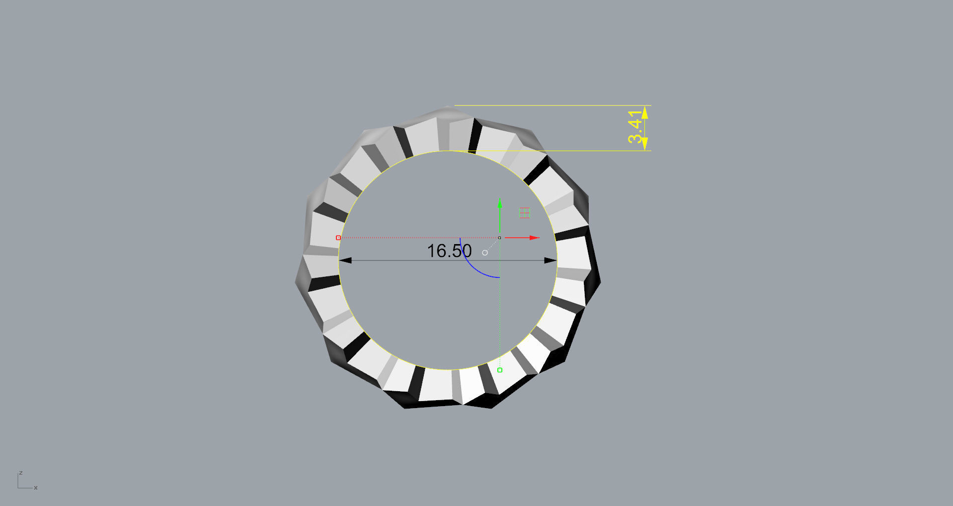 Armored Cube Illusion Paved Ring 16 5mm 3D print model_10