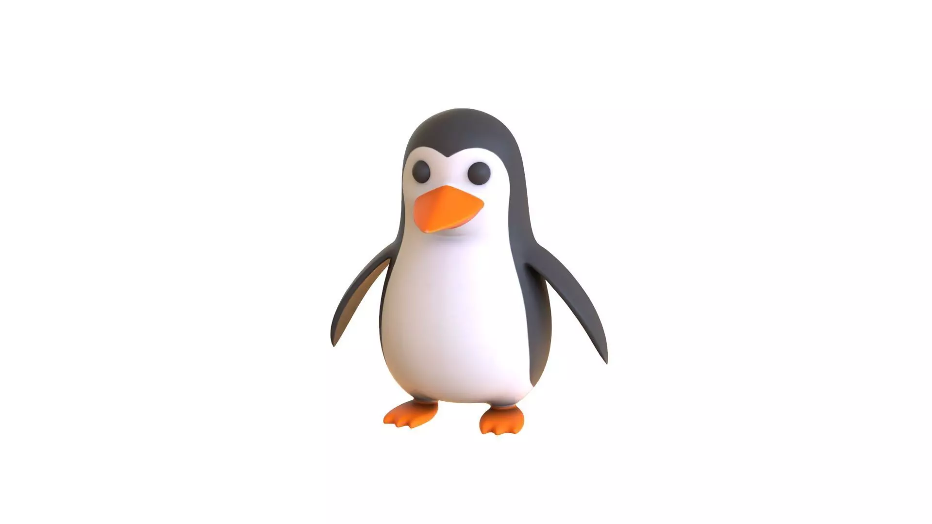 Cartoon Penguin v007 Low-poly 3D model_0