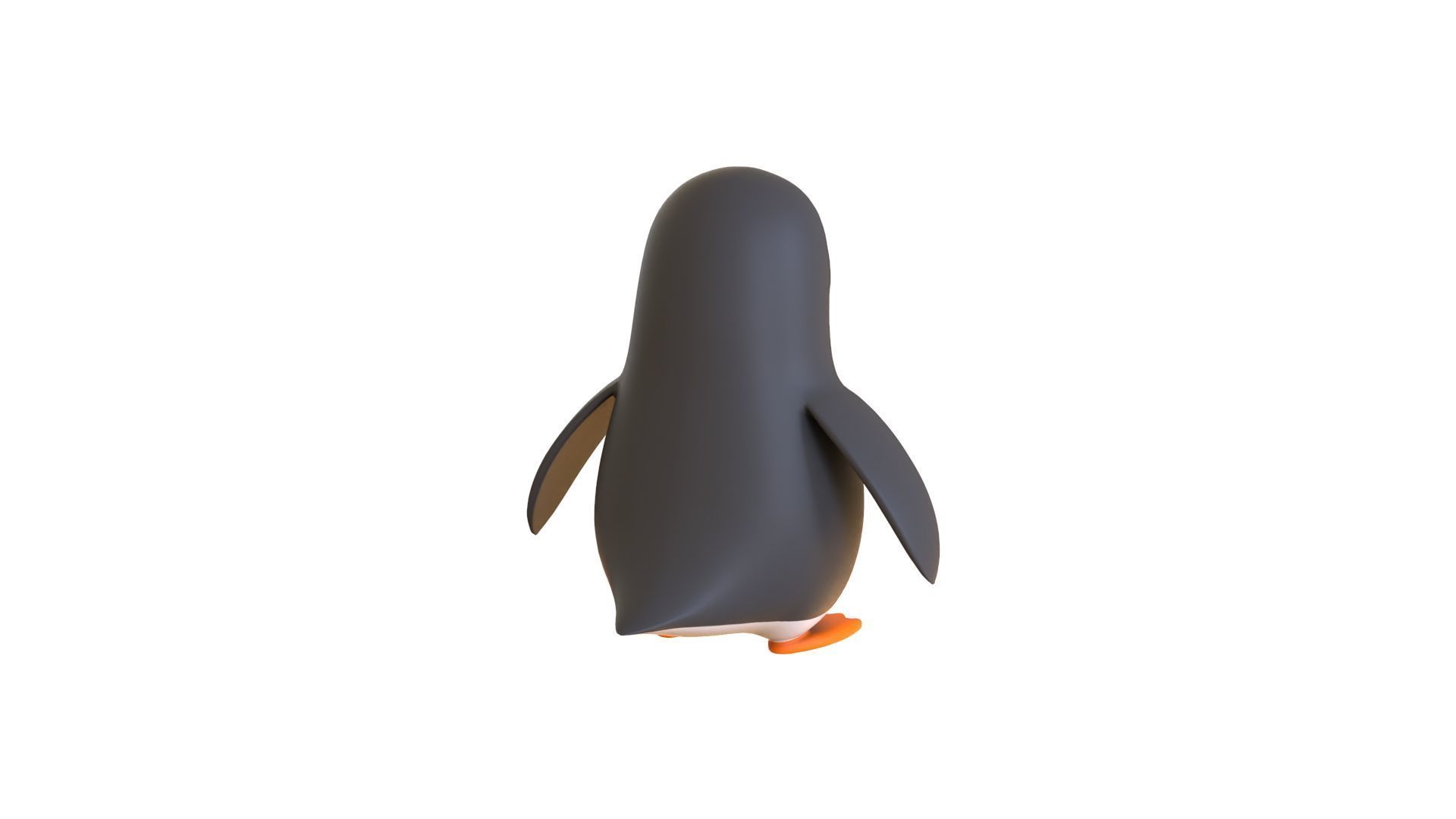 Cartoon Penguin v007 Low-poly 3D model_10