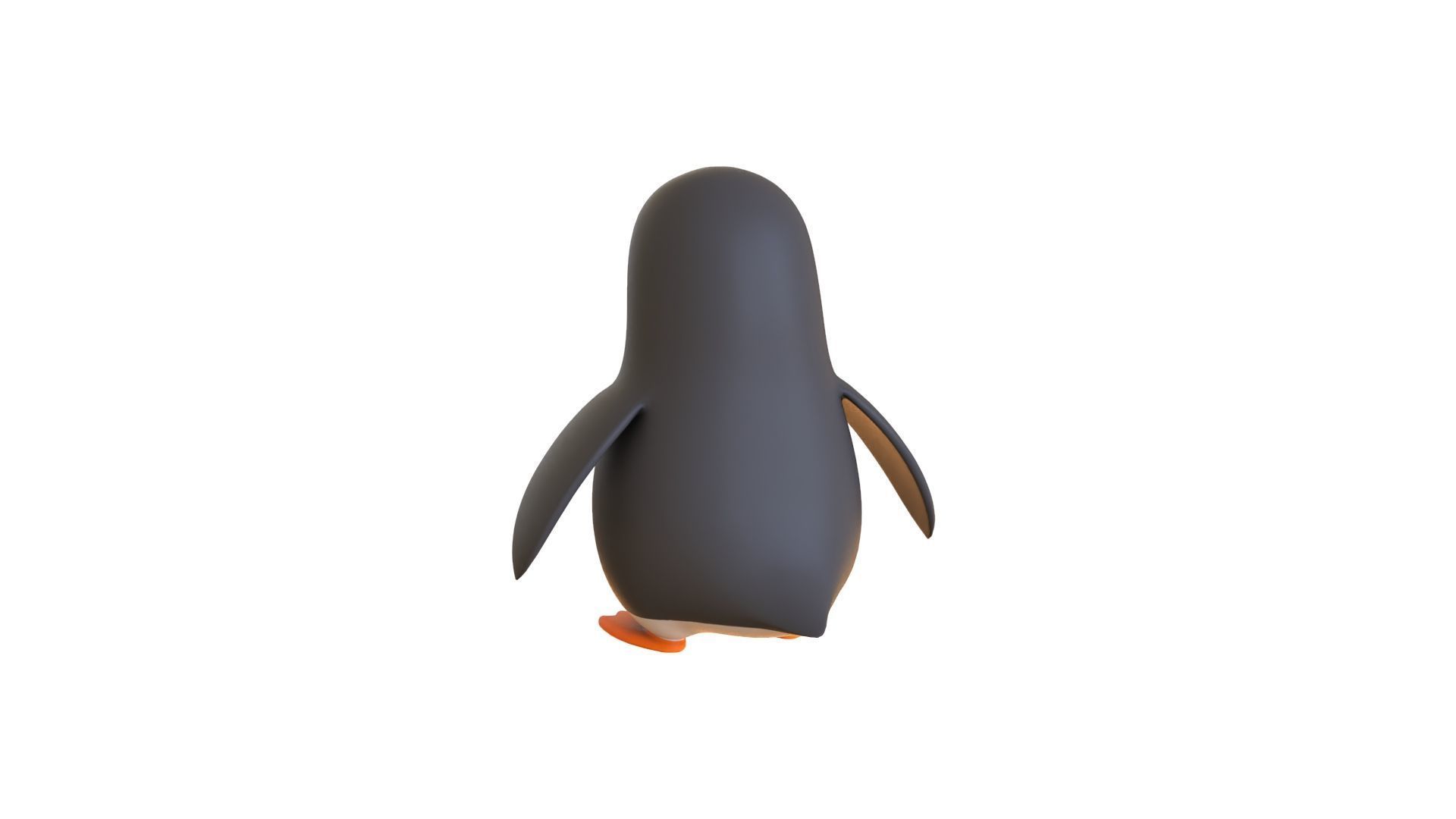 Cartoon Penguin v007 Low-poly 3D model_8