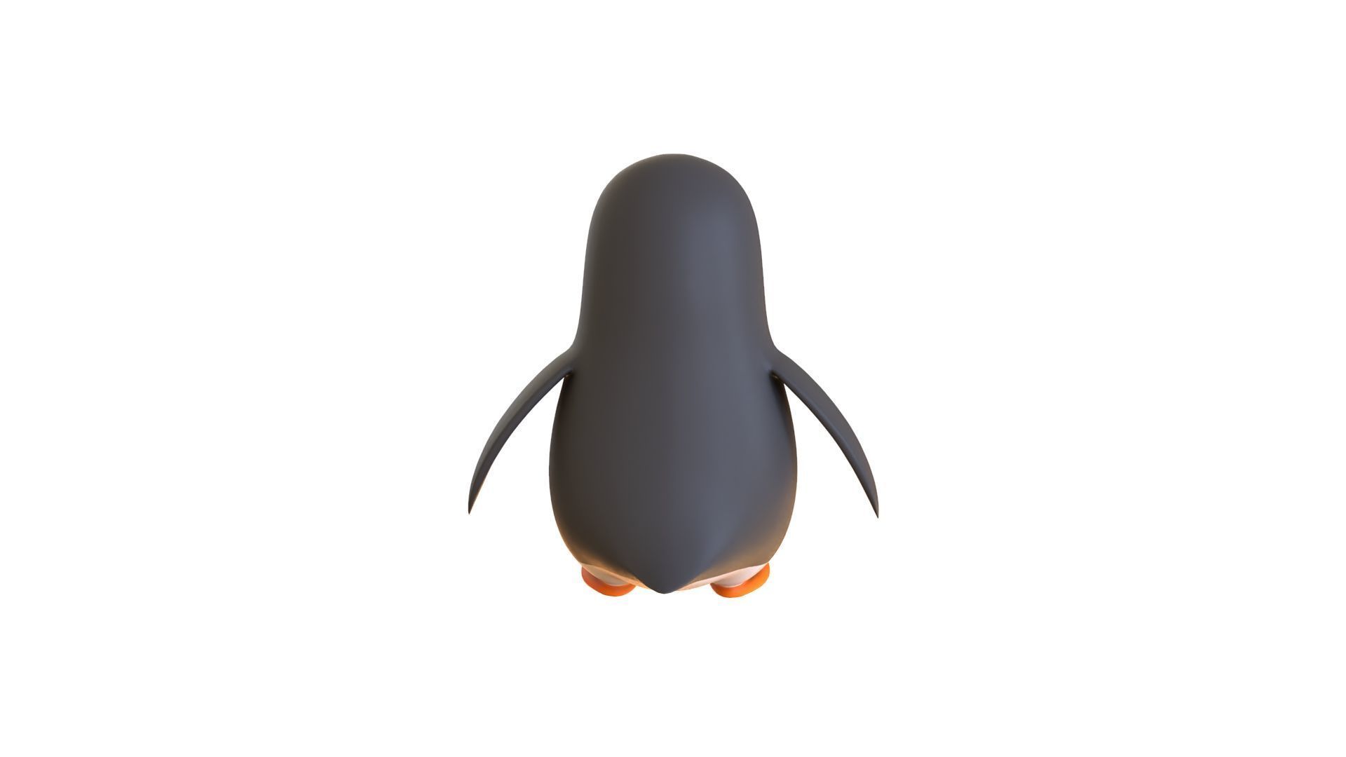Cartoon Penguin v007 Low-poly 3D model_9