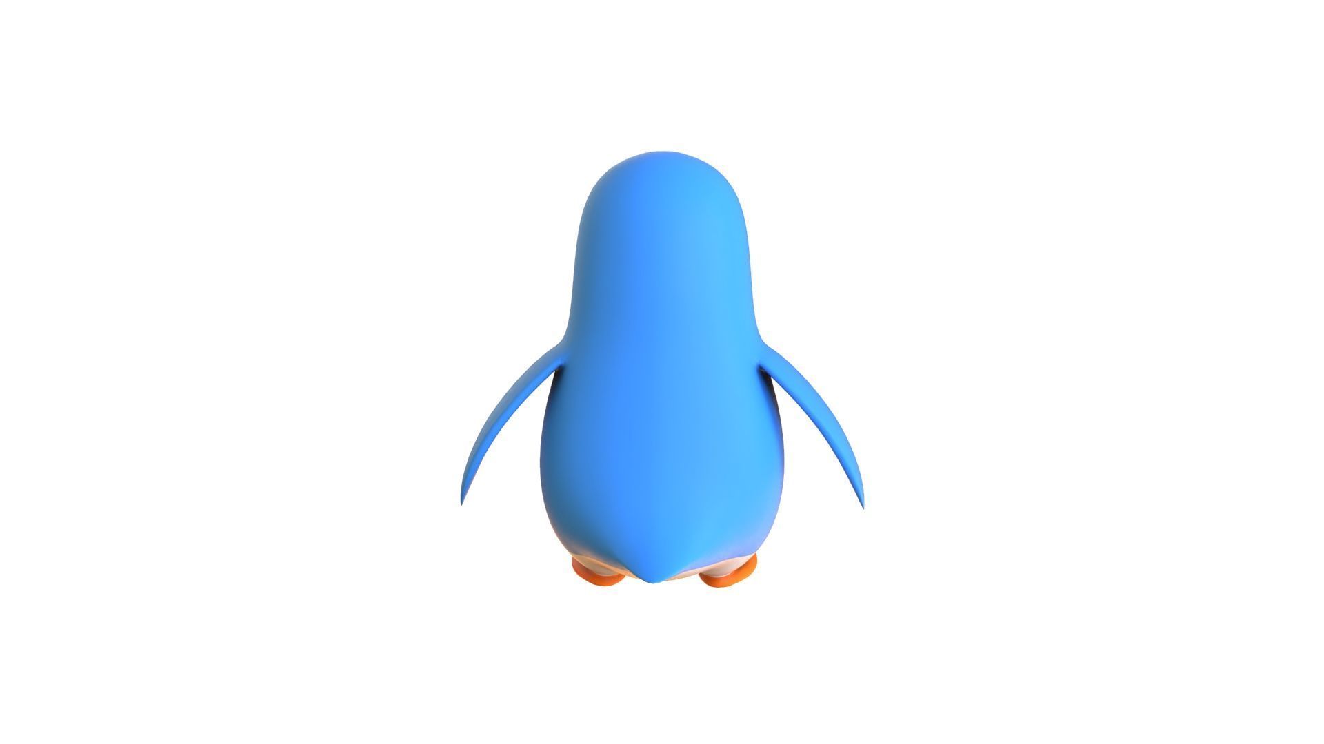Cartoon Penguin v008 Low-poly 3D model_9