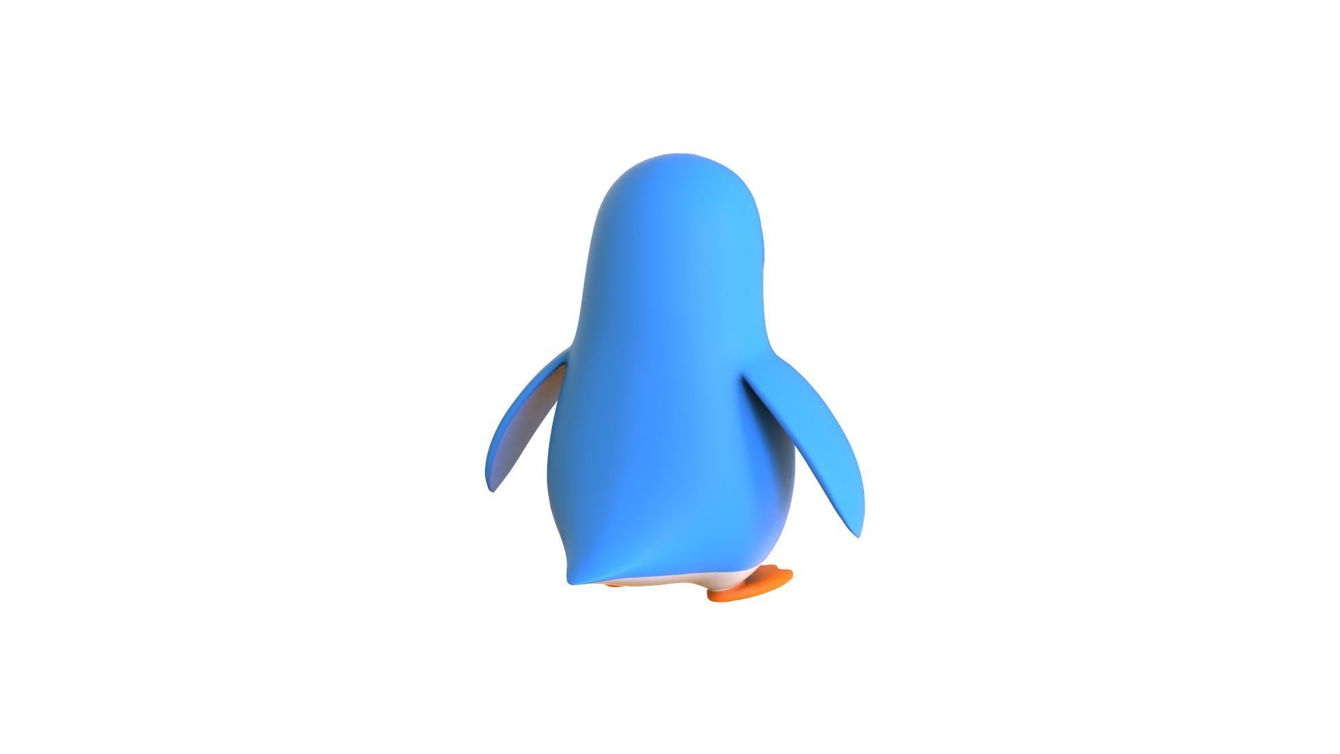 Cartoon Penguin v008 Low-poly 3D model_10