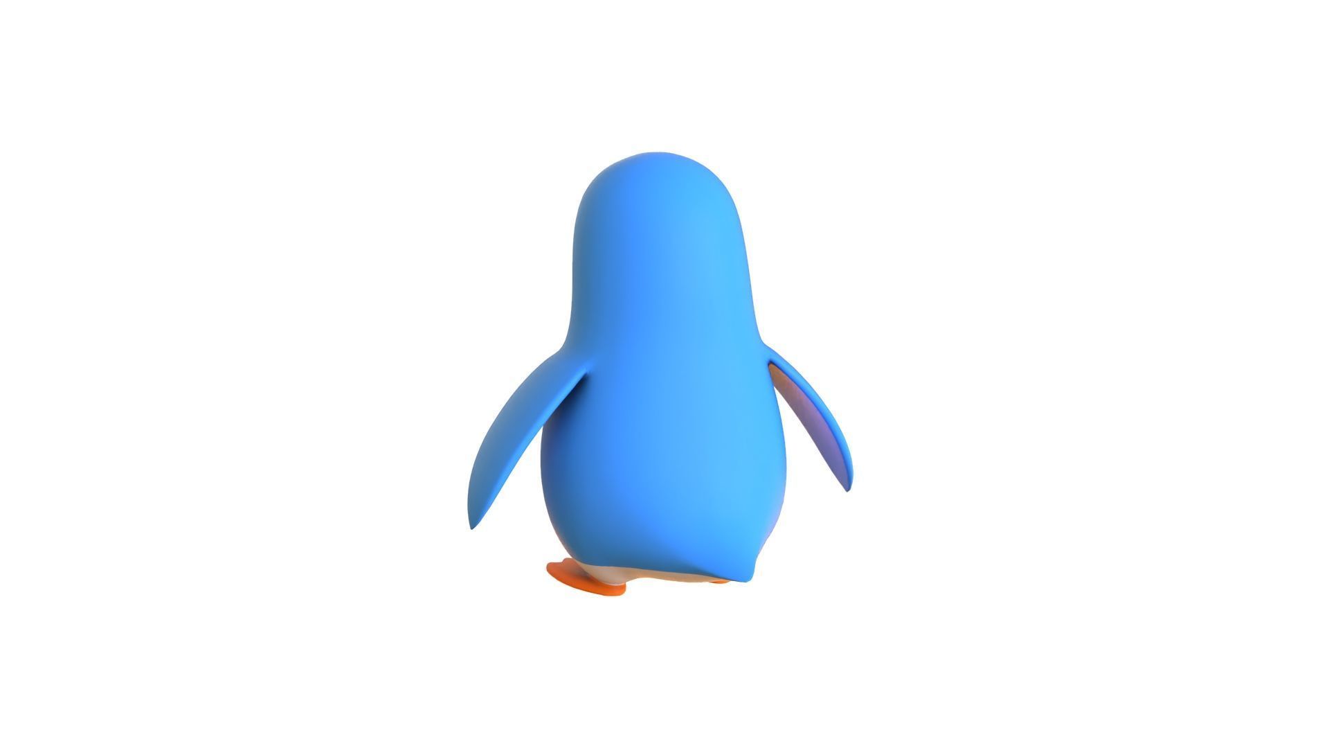 Cartoon Penguin v008 Low-poly 3D model_7